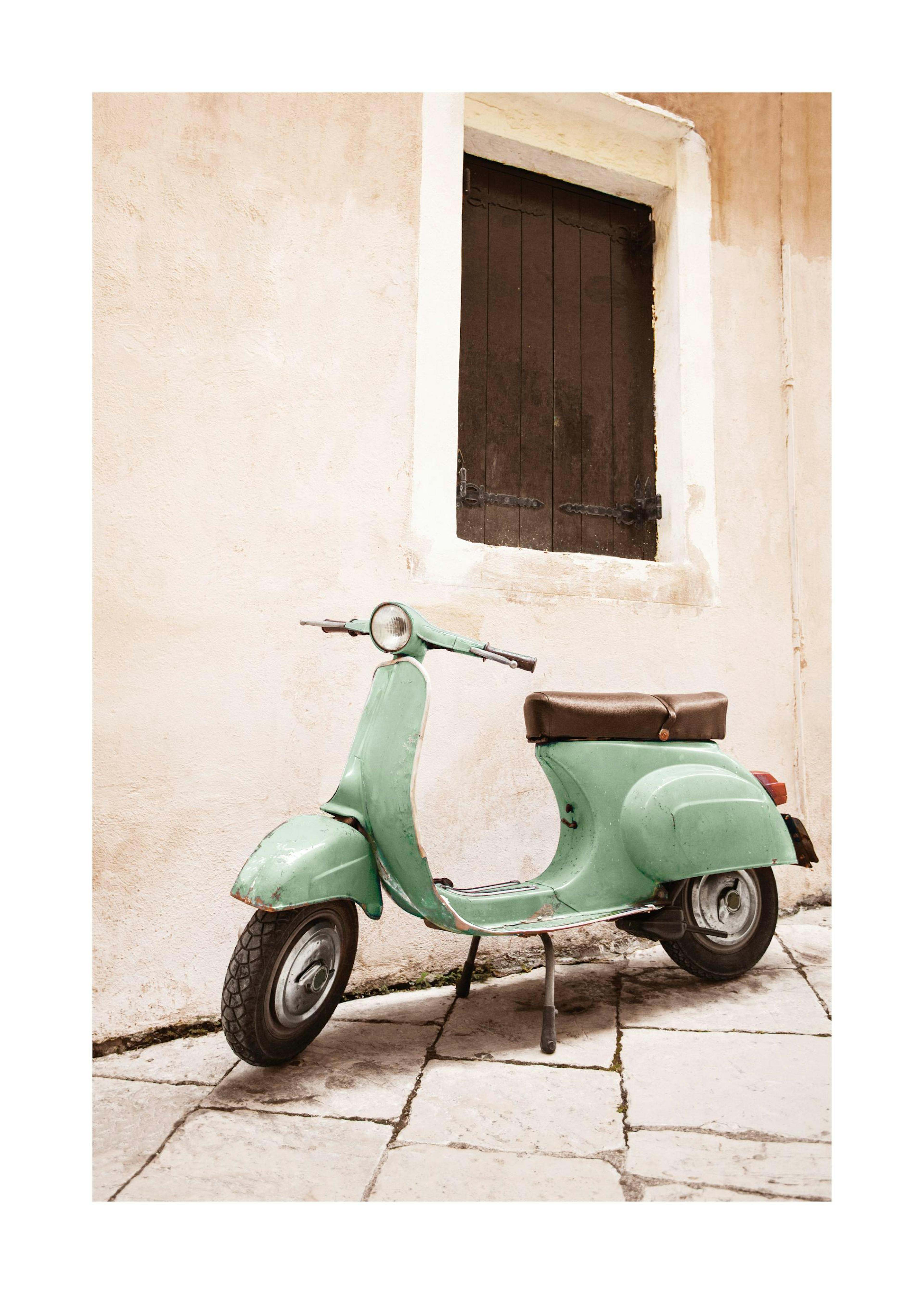 Green Scooter Poster 0