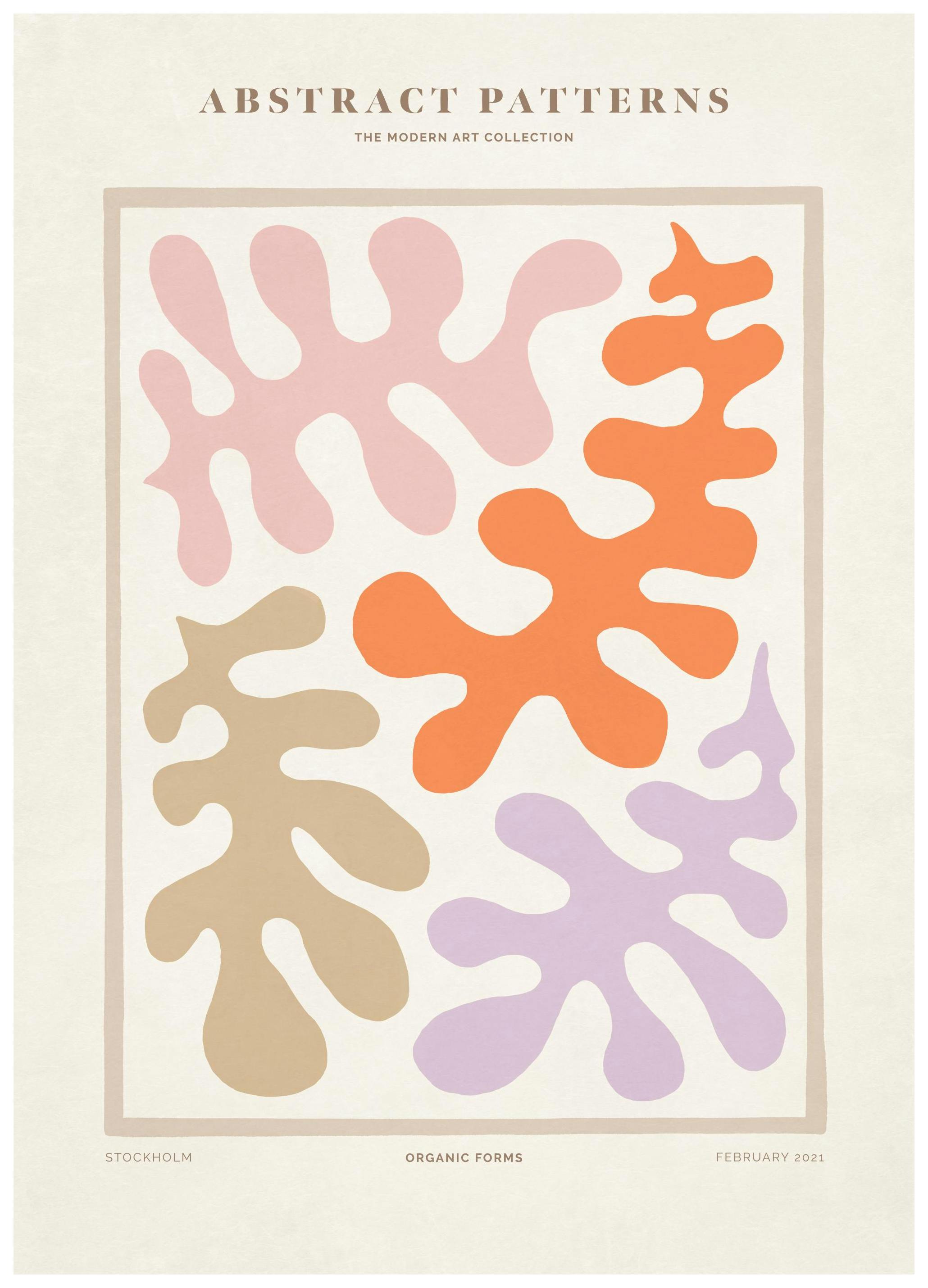 Prints - Organic Forms Print (30x40 cm) - Abstract art prints