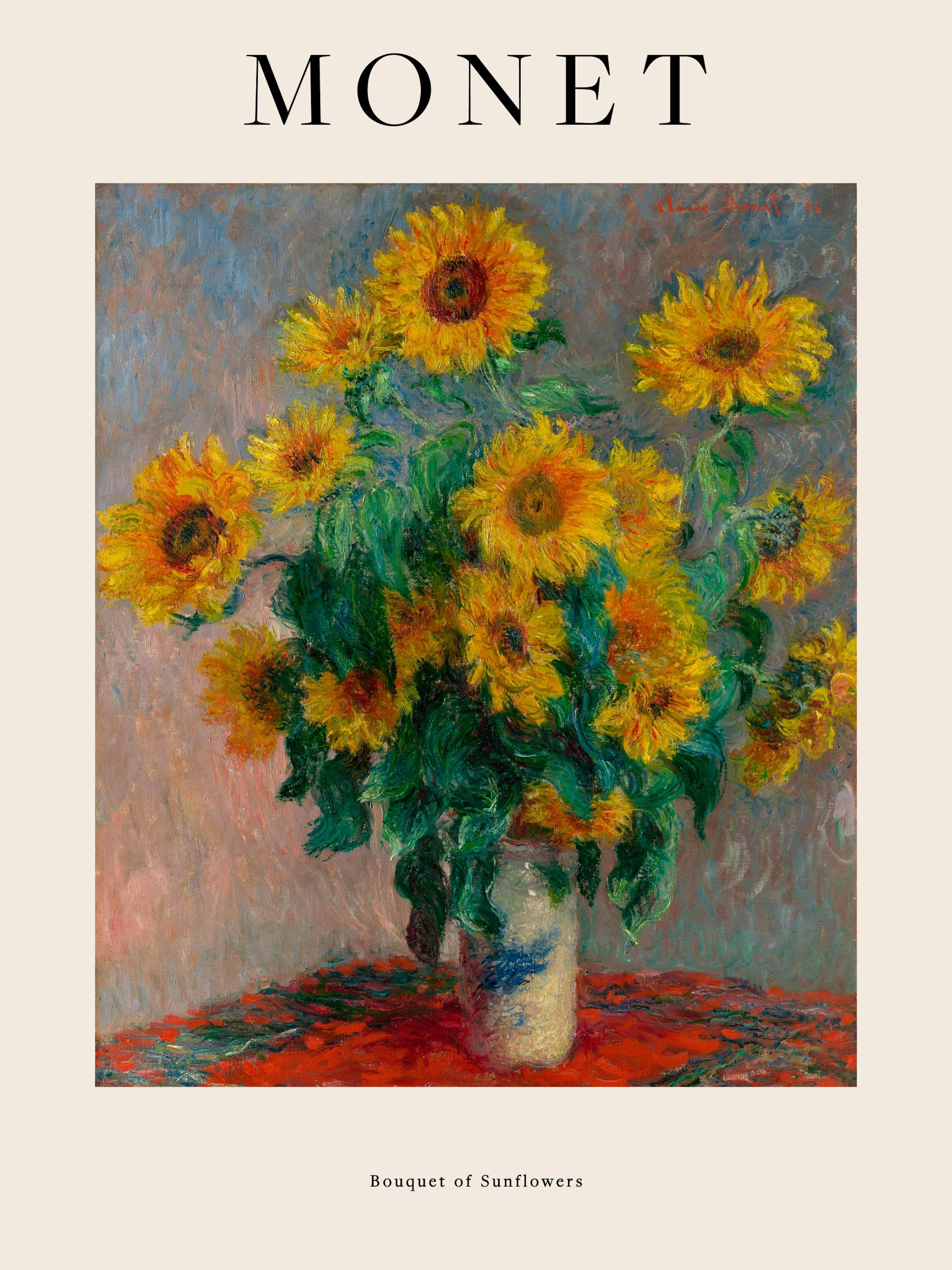 Monet - Bouquet of Sunflowers Print