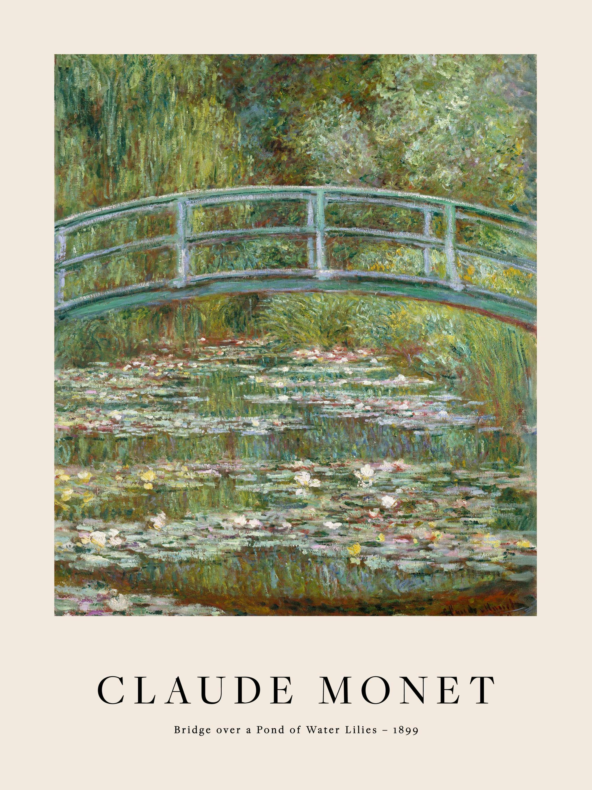Monet - Bridge over a Pond of Water Lilies Print 0