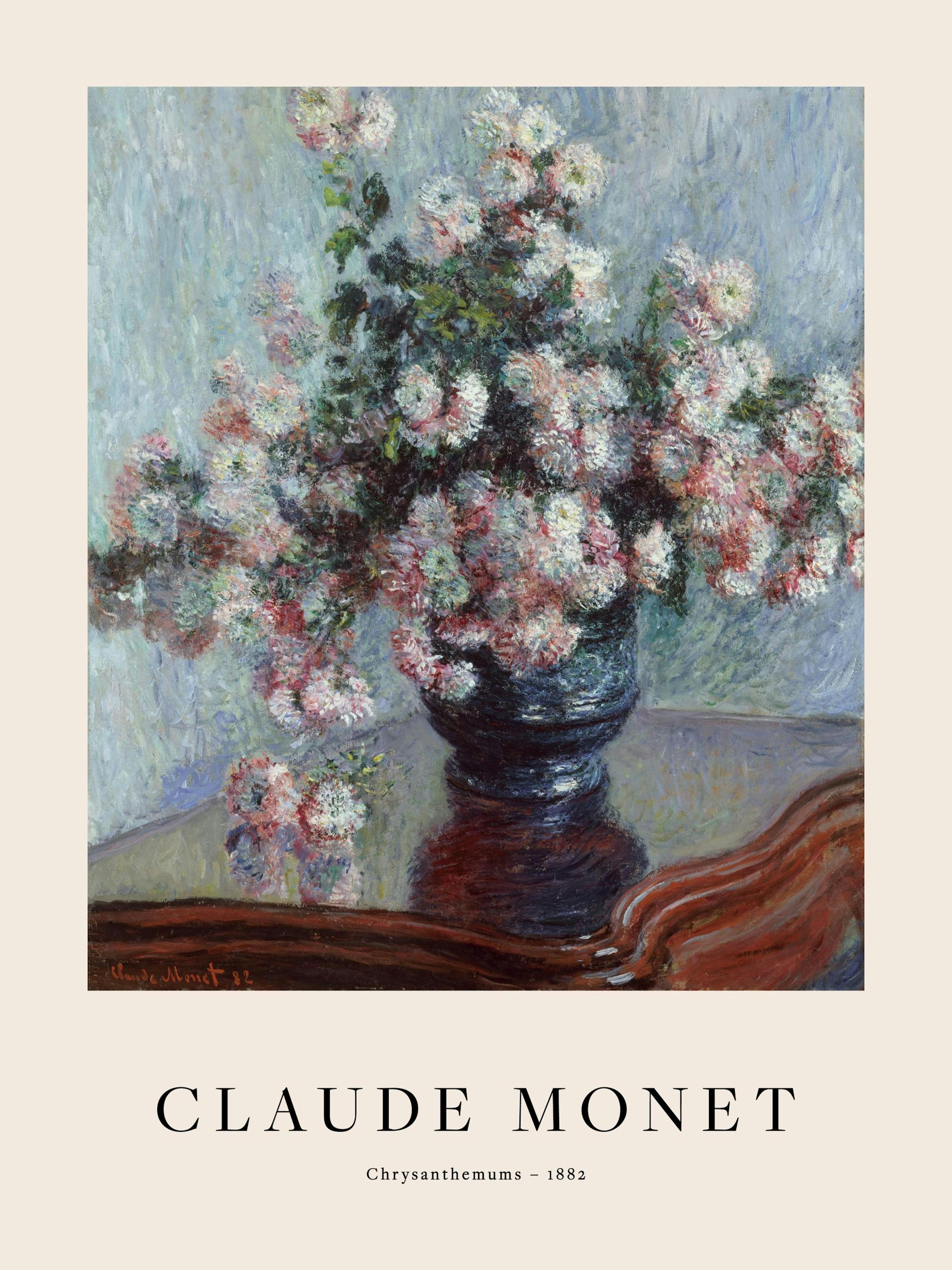 Monet - Chrysanthemums Poster
