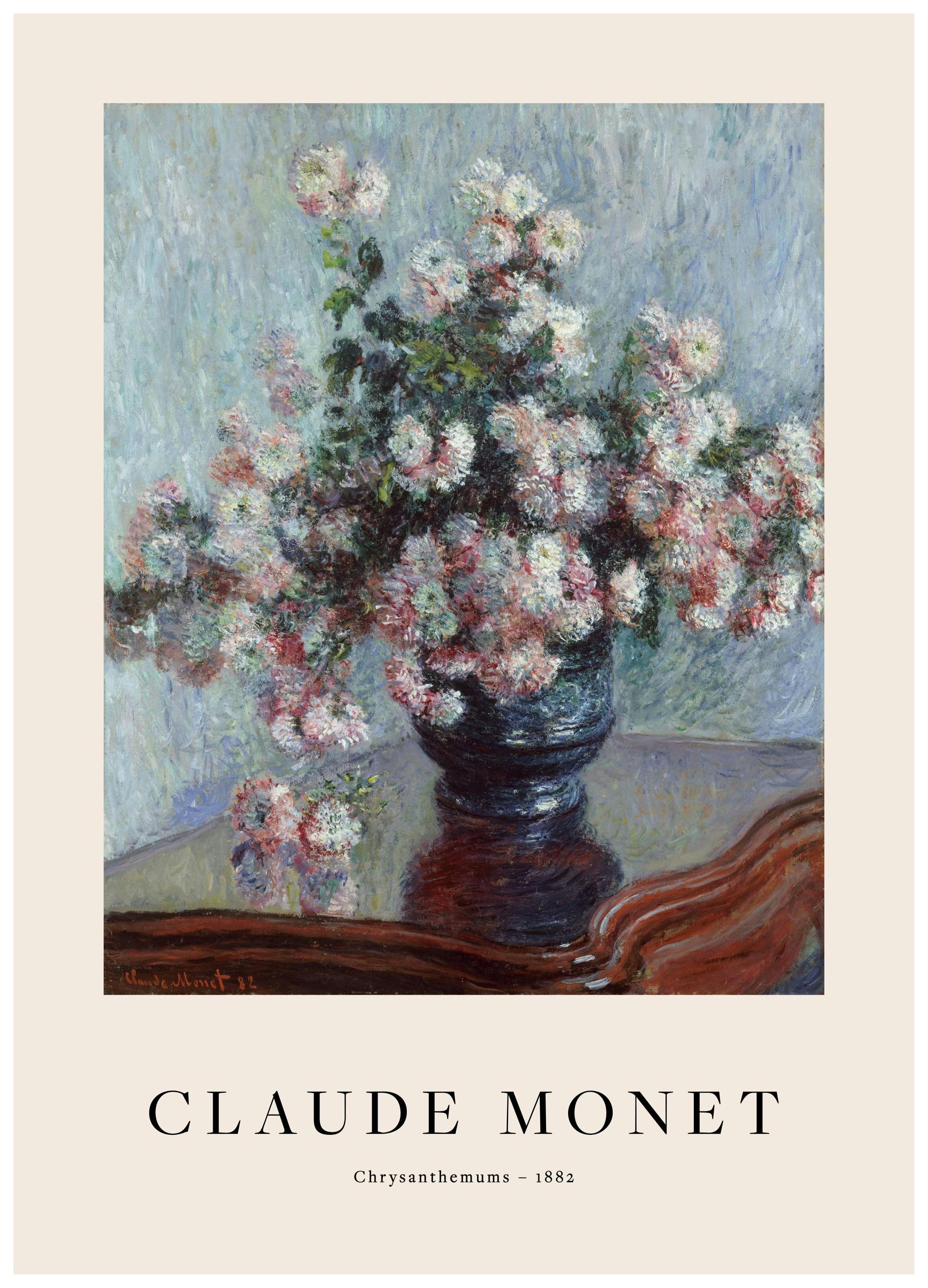 Monet - Chrysanthemums Poster (21x30 cm)