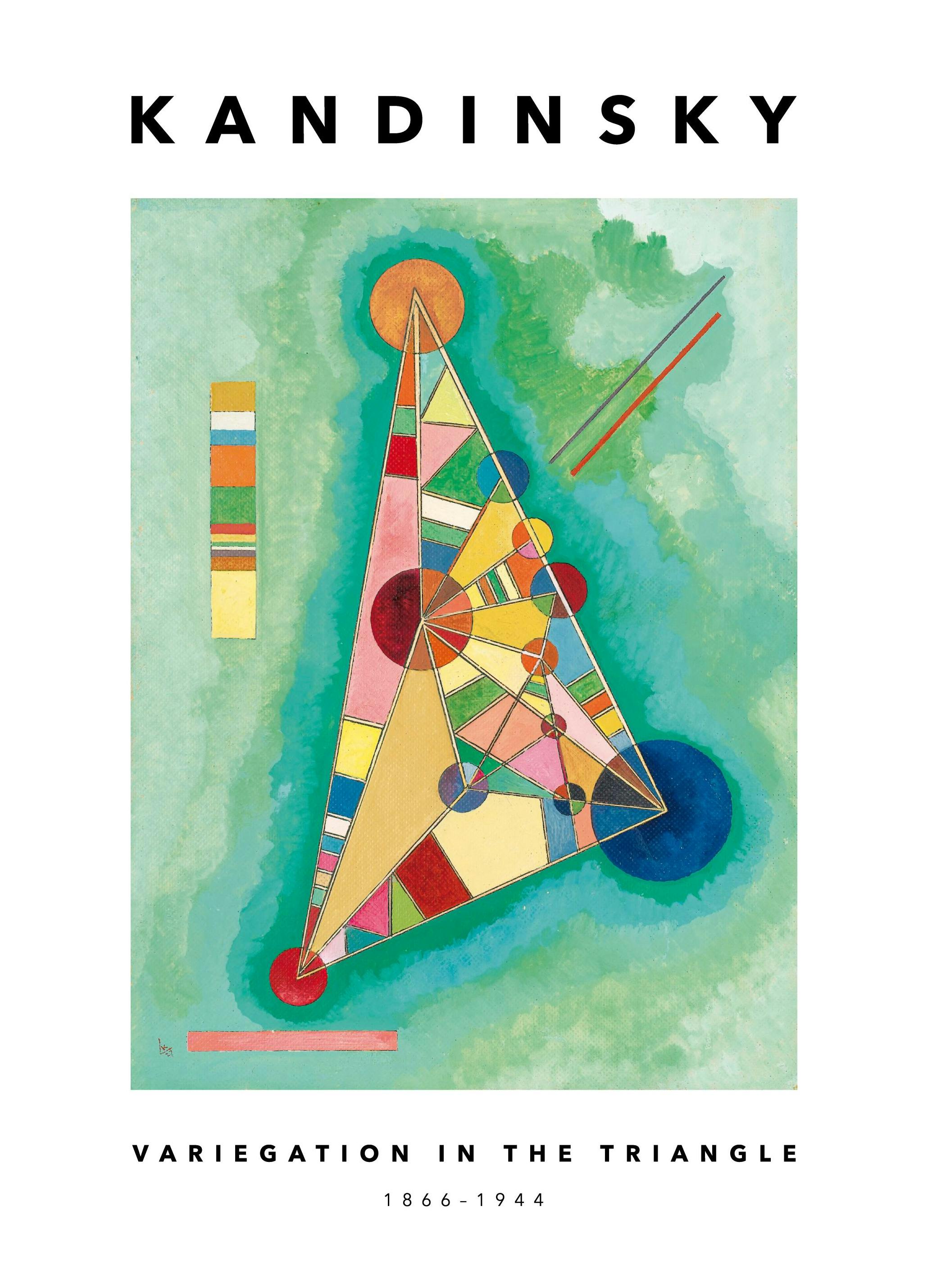 Kandinsky - Variegation in the Triangle Print (21x30 cm)