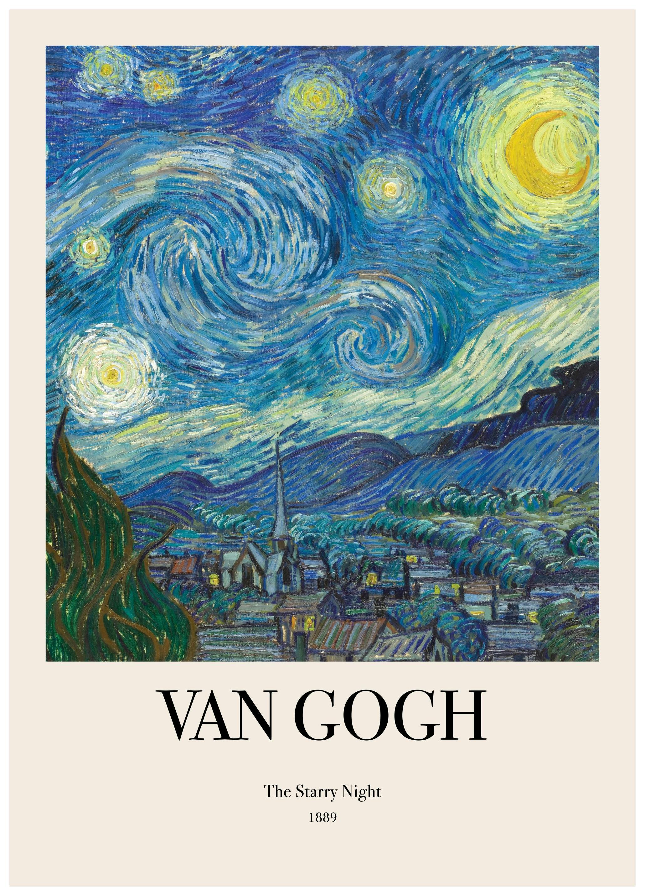 Van Gogh - The Starry Night Poster (21x30 cm) - Van Gogh Poster
