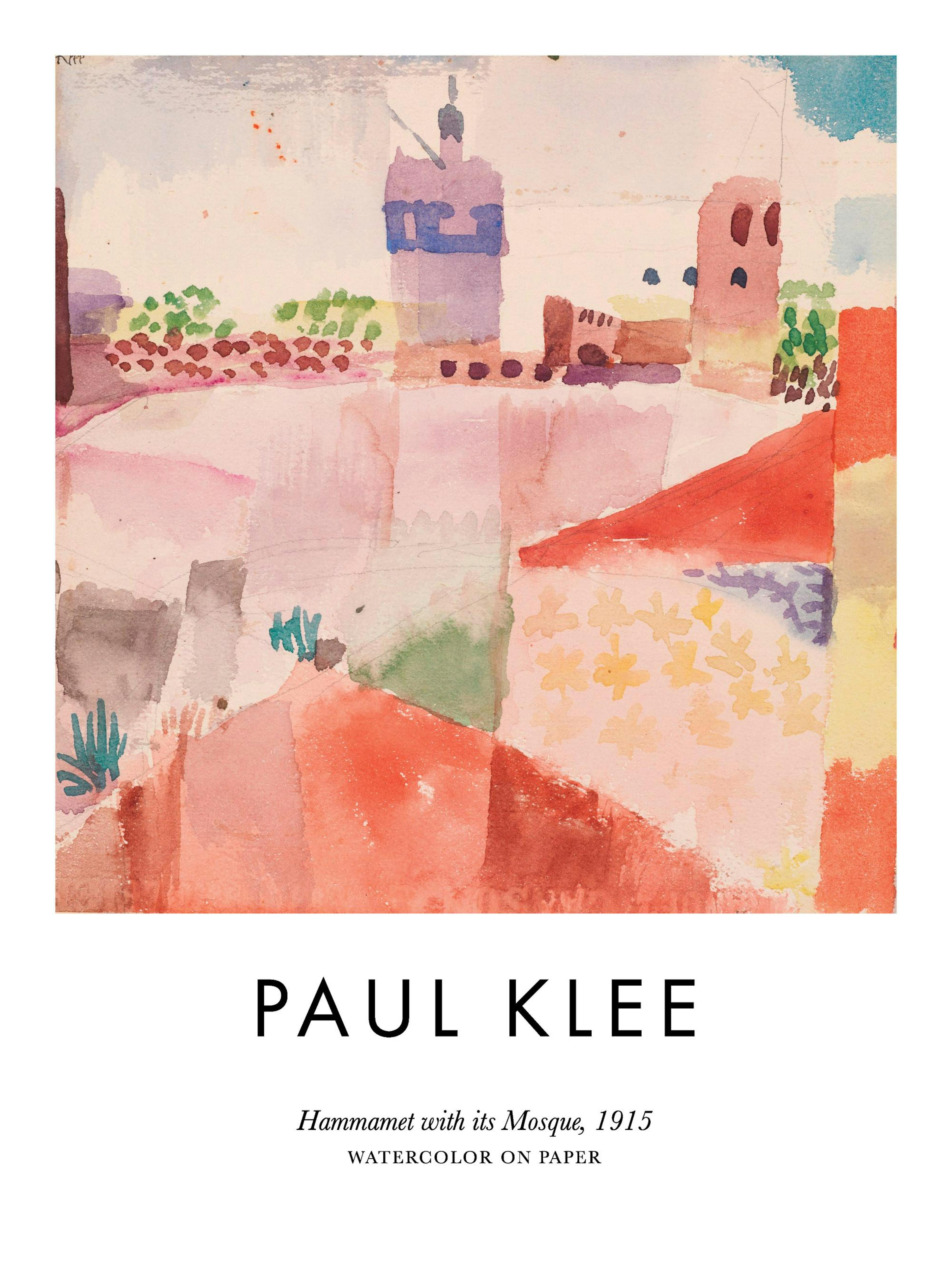 Paul Klee - Hammamet With its Mosque Poster
