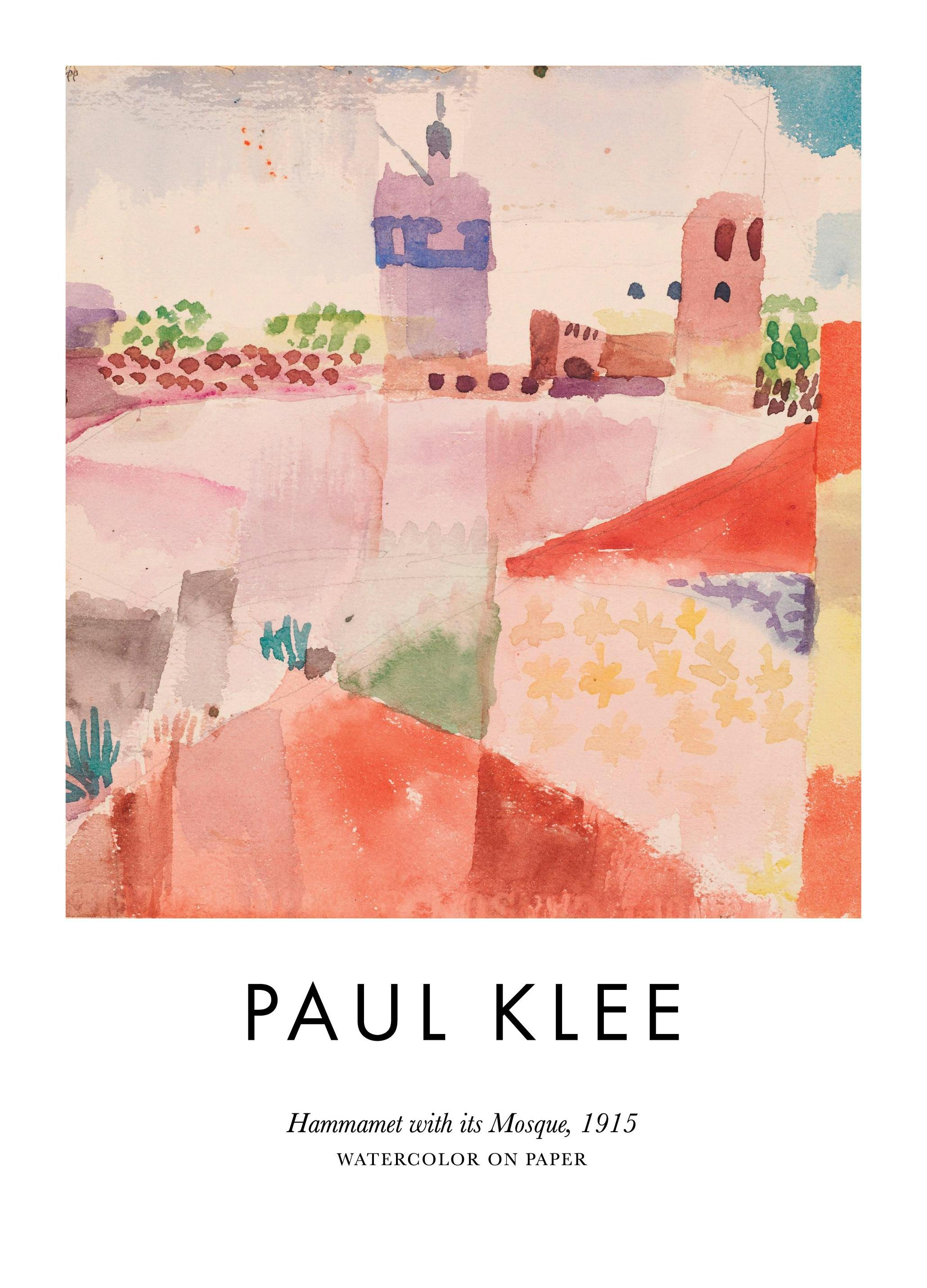 Paul Klee - Hammamet With its Mosque Print (30x40 cm)- Paul Klee Posters