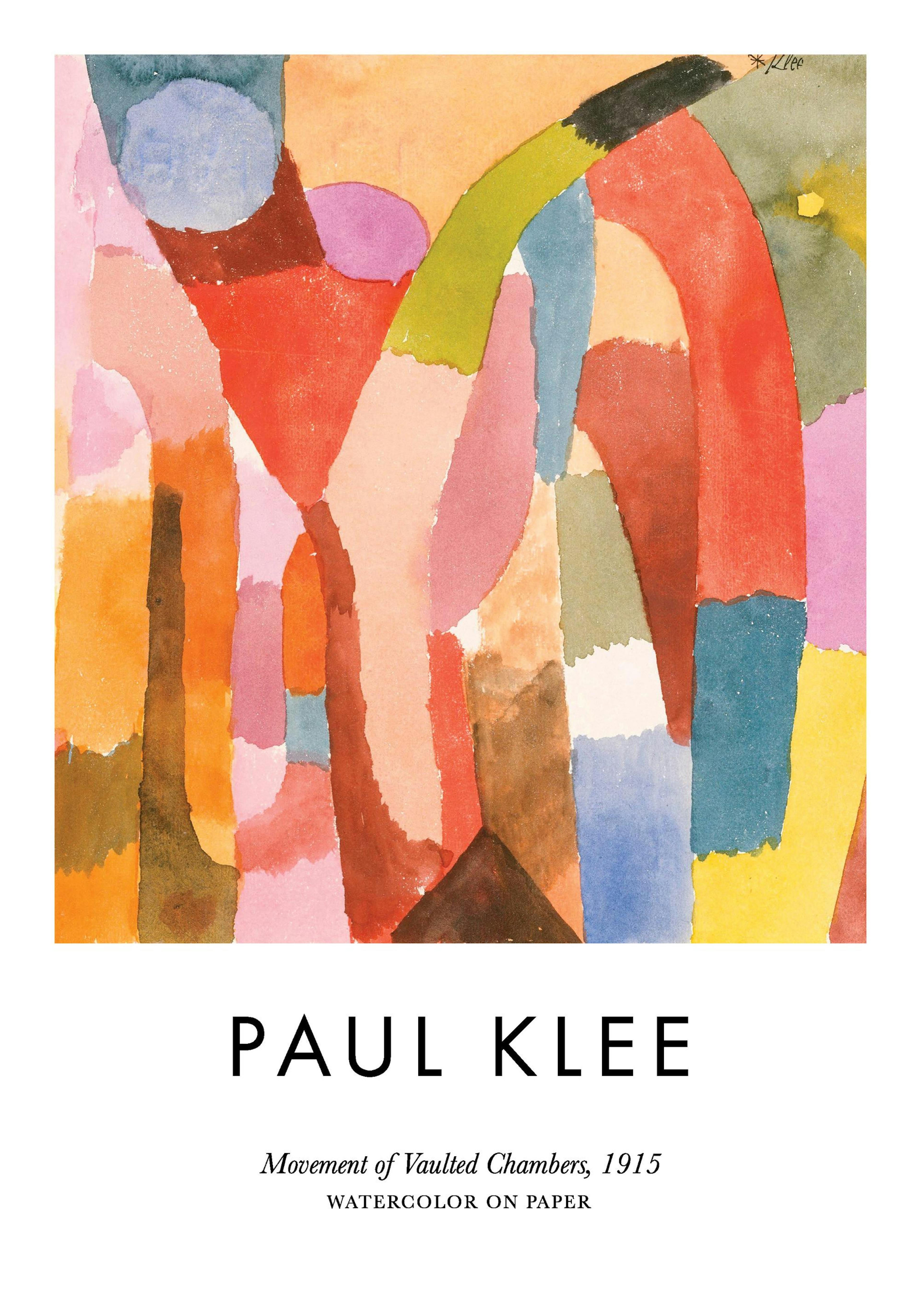 Paul Klee - Movement of Vaulted Chambers Poster