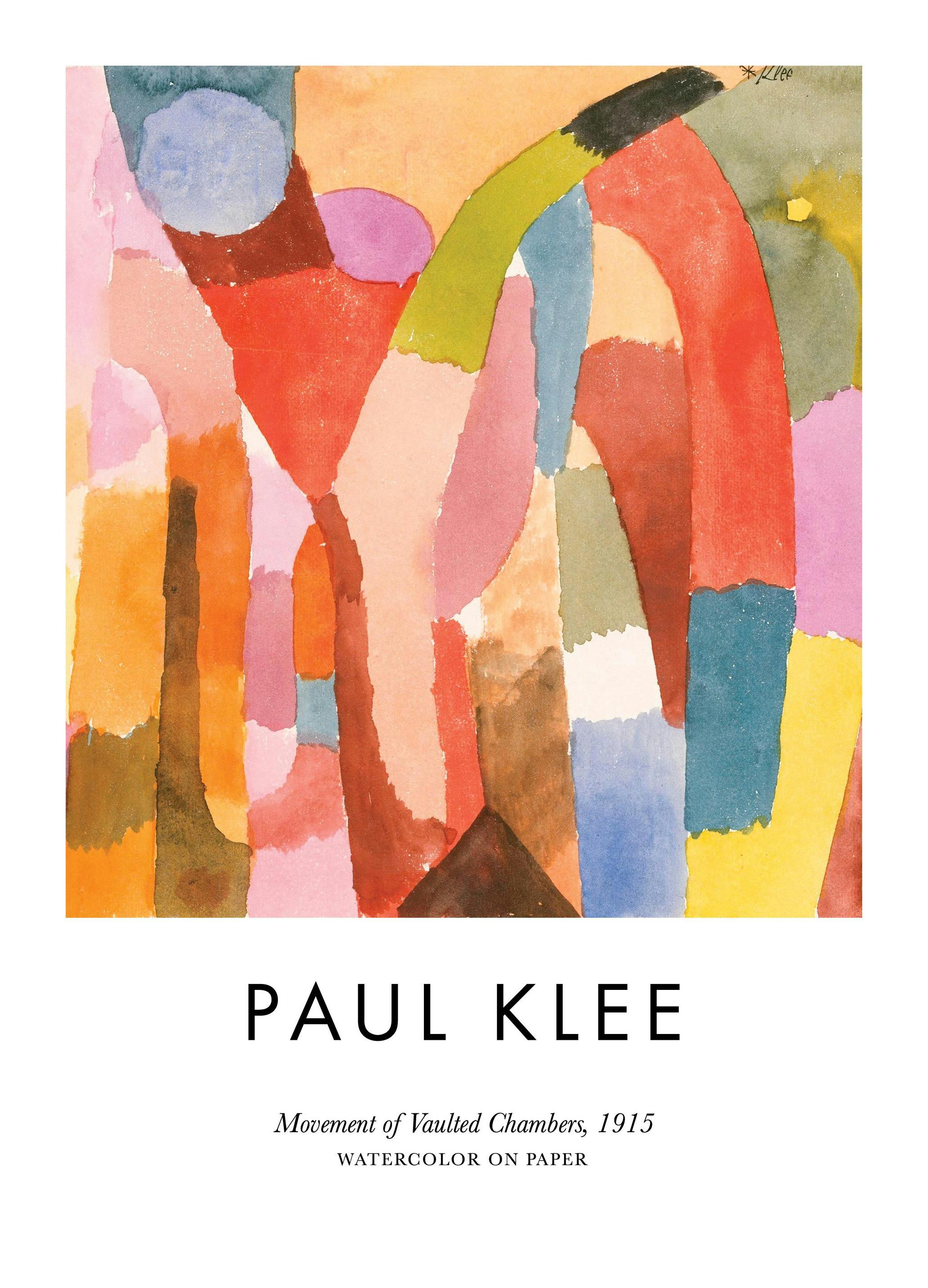 Paul Klee - Movement of Vaulted Chambers Poster (40x50 cm)
