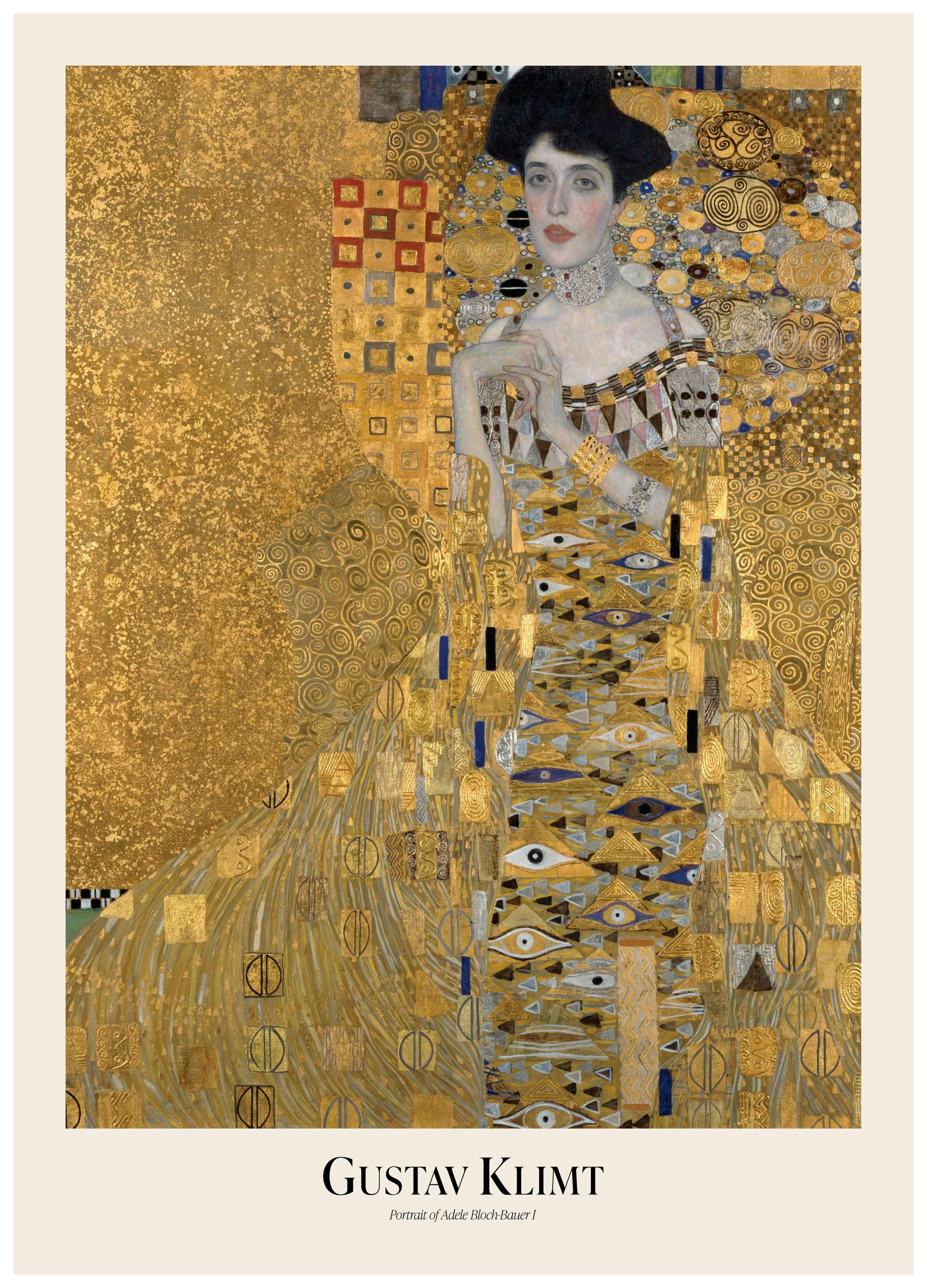 Gustav Klimt - Portrait of Adele Bloch-Bauer I Poster (30x40 cm)-Poster