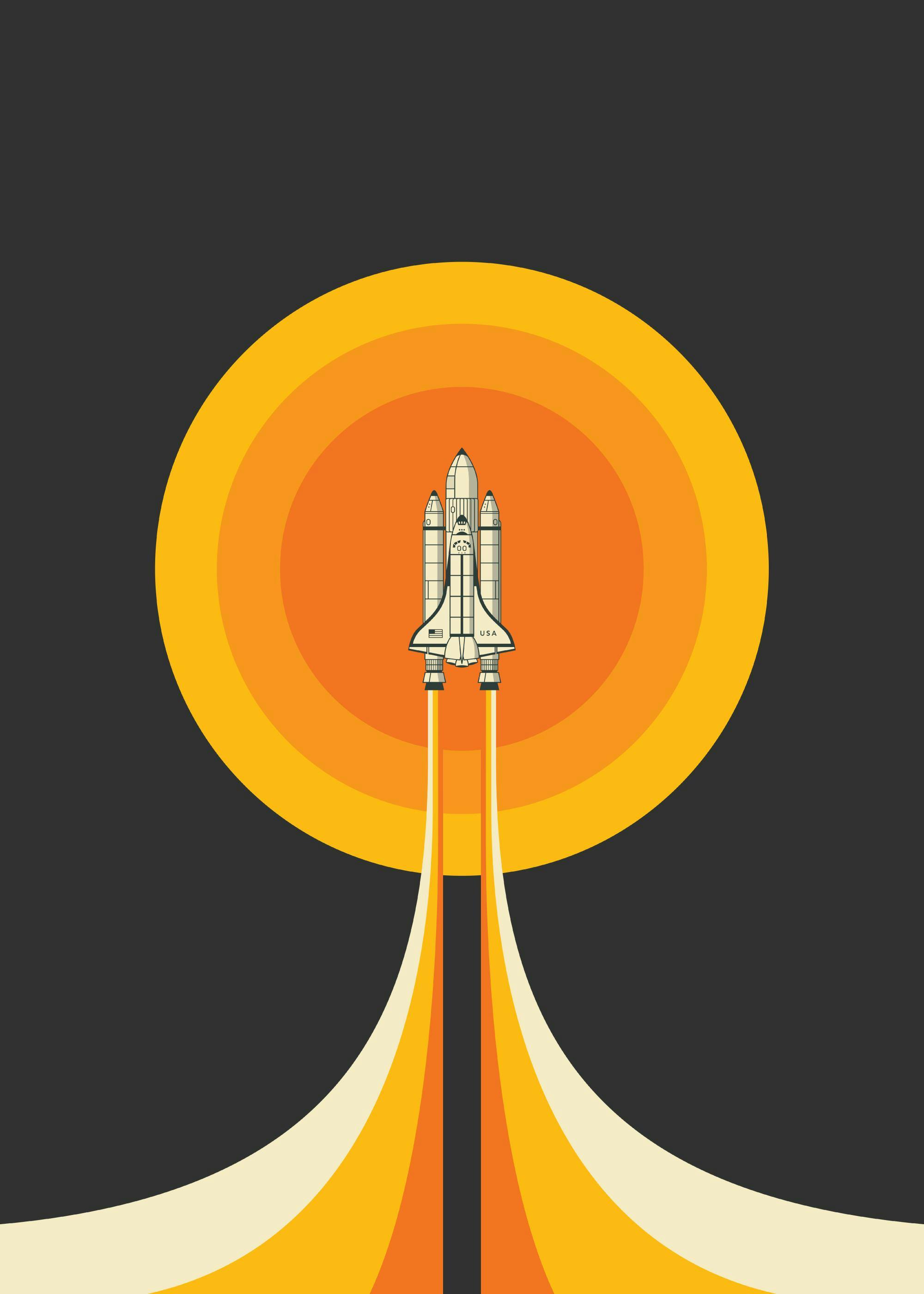 Jazzberry Blue - Space Shuttle No2 Print 0