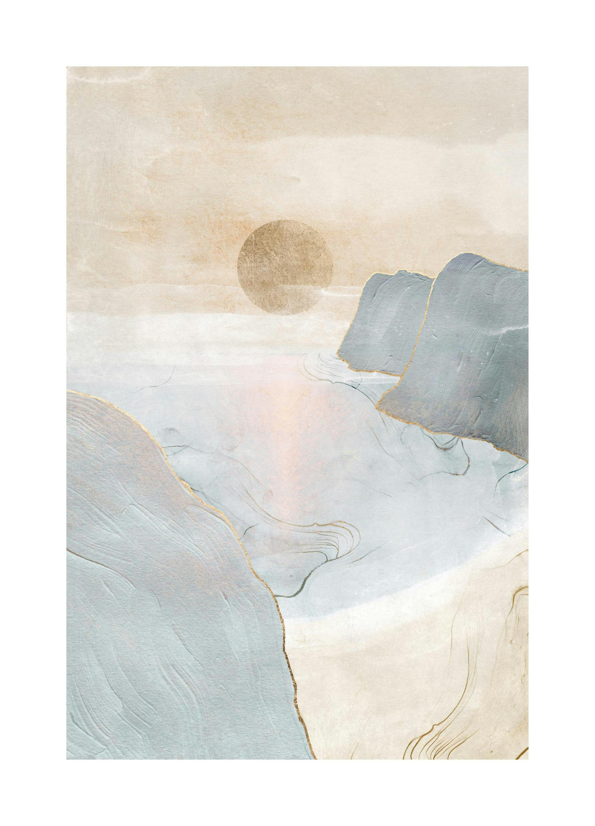 Prints - Golden Touch Sunset Print (21x30 cm) - Paintings