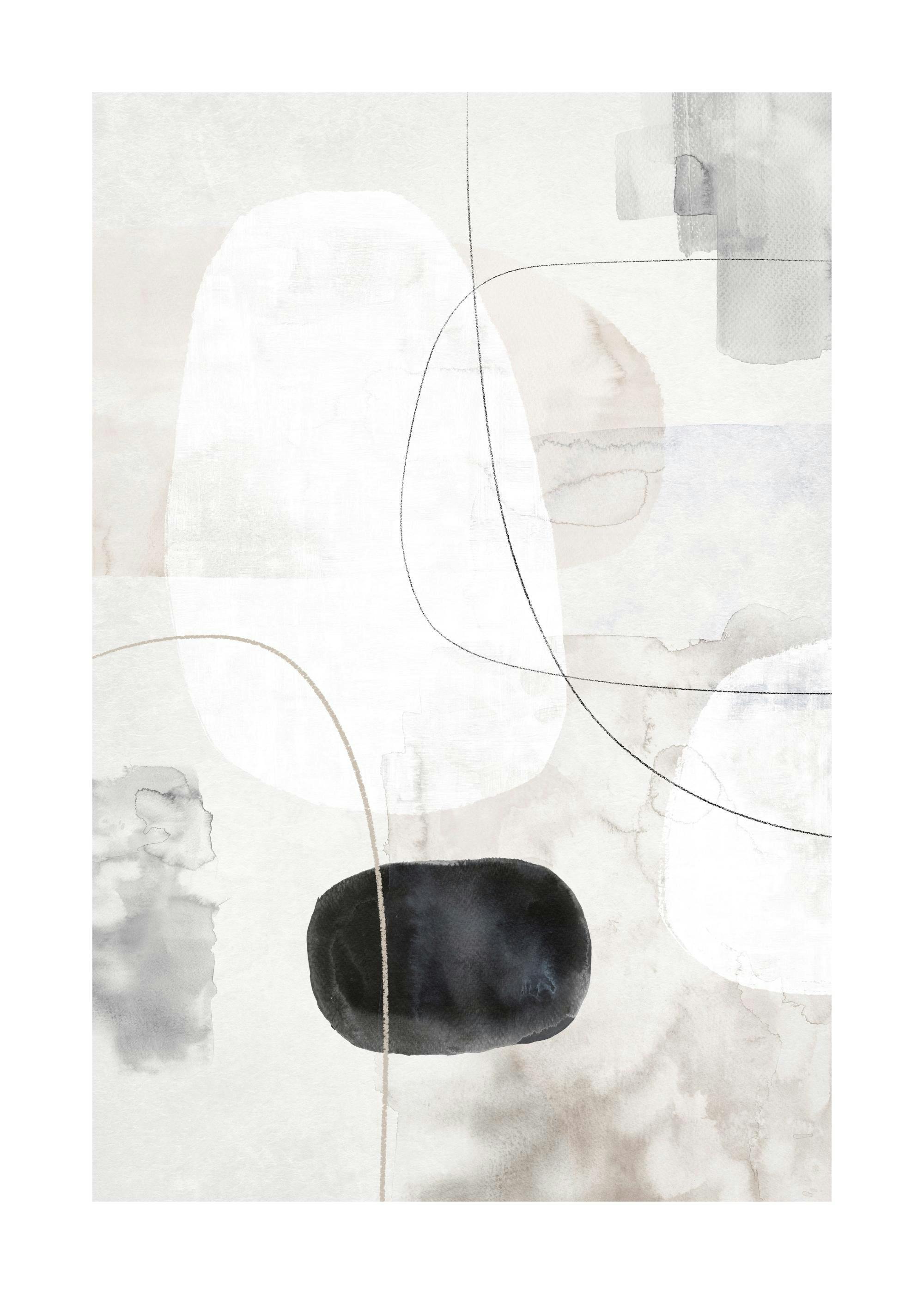 Abstract Watercolor Touch No1 Print 0