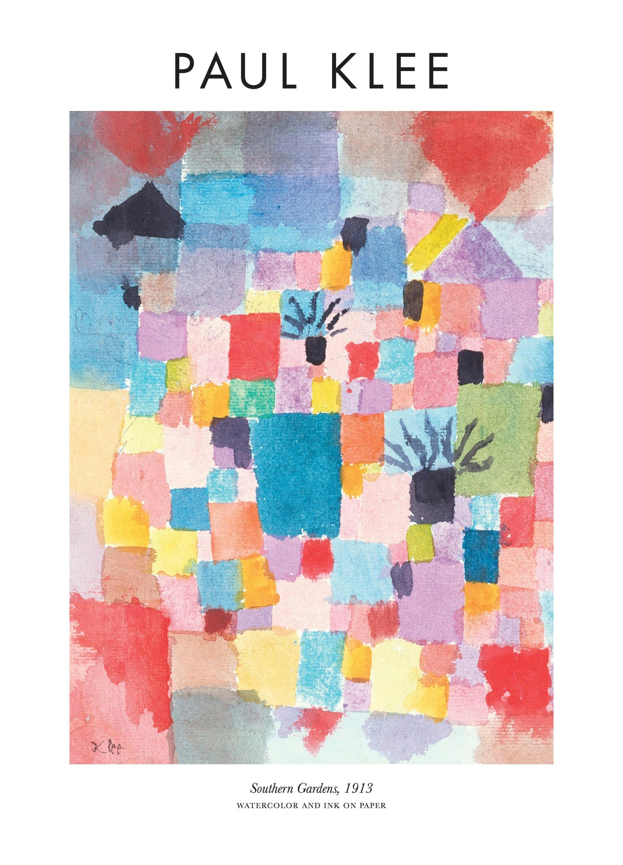 Paul Klee - Southern Gardens Poster (30x40 cm) - Paul Klee Poster