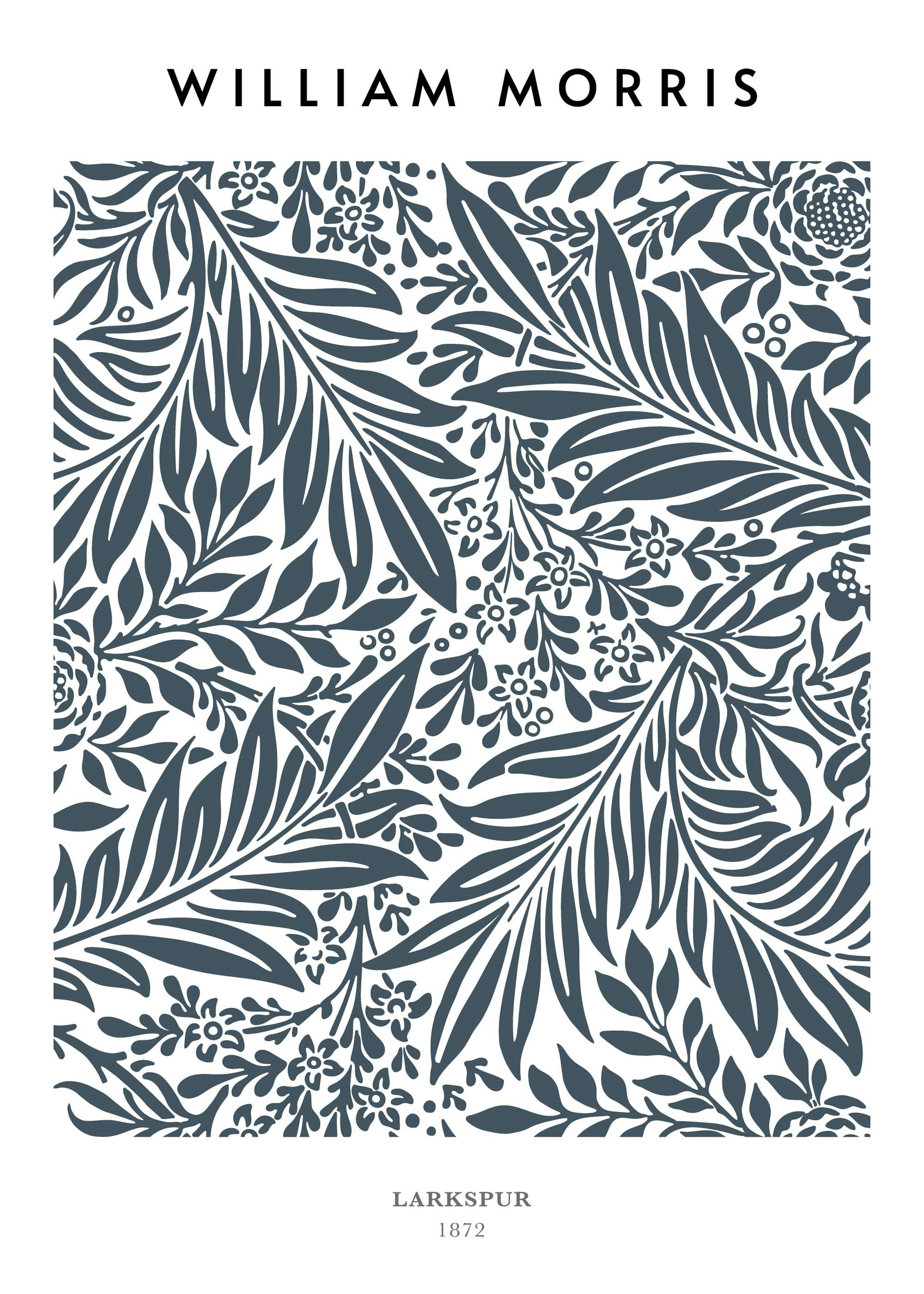 William Morris - Larkspur Poster 0