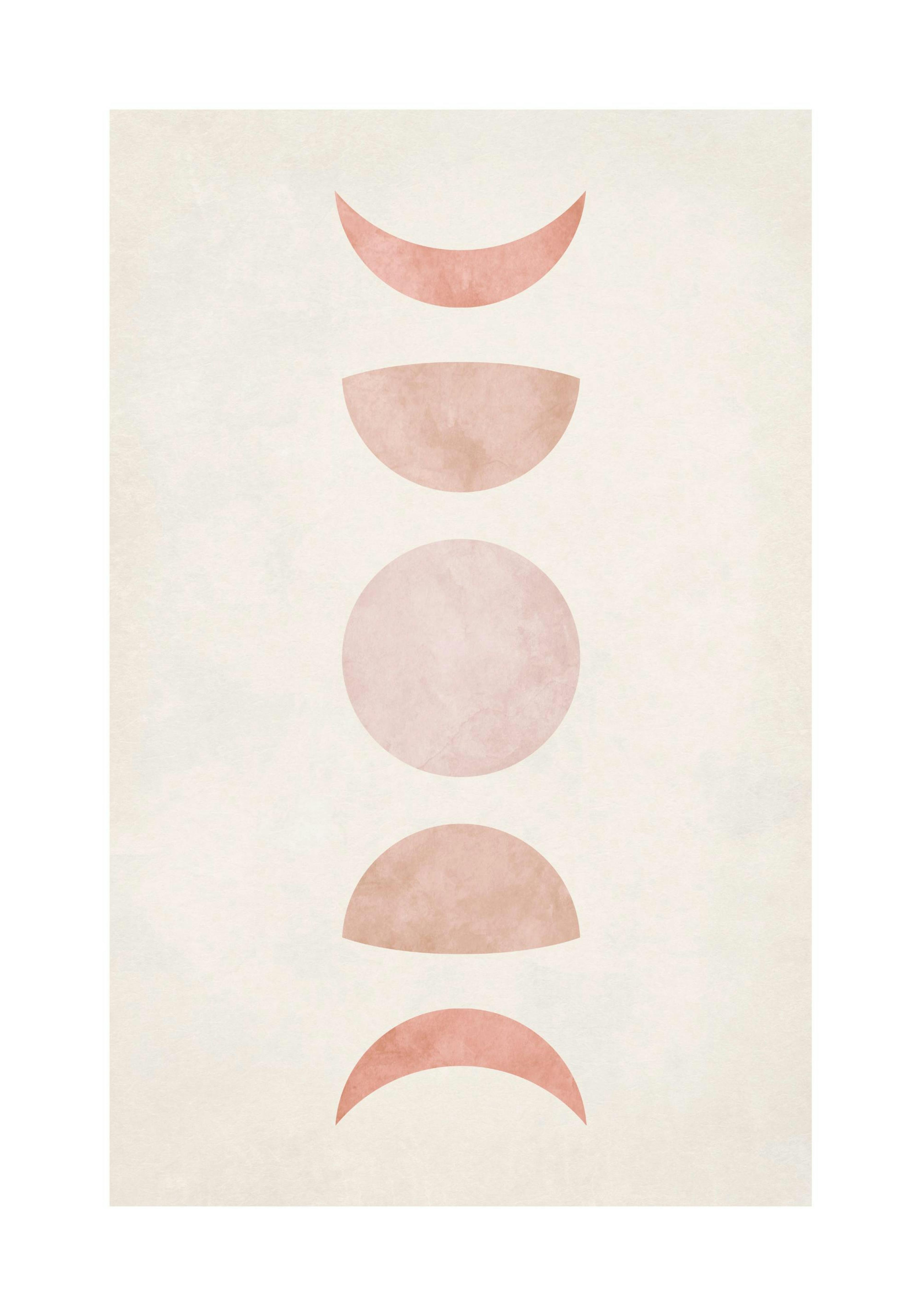 Pink Moon Phase Poster