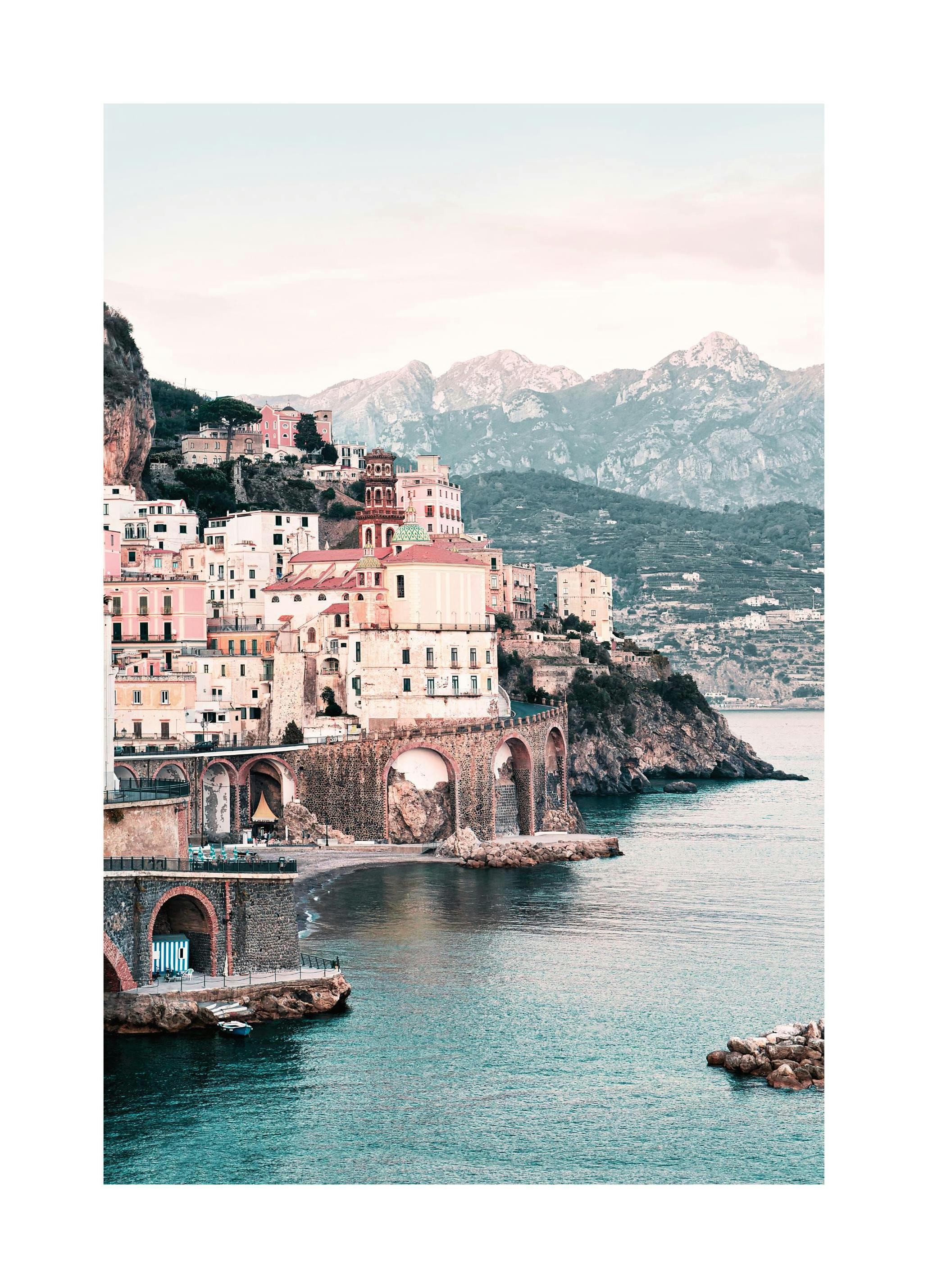 Amalfi Town Plakat (50x70 cm)