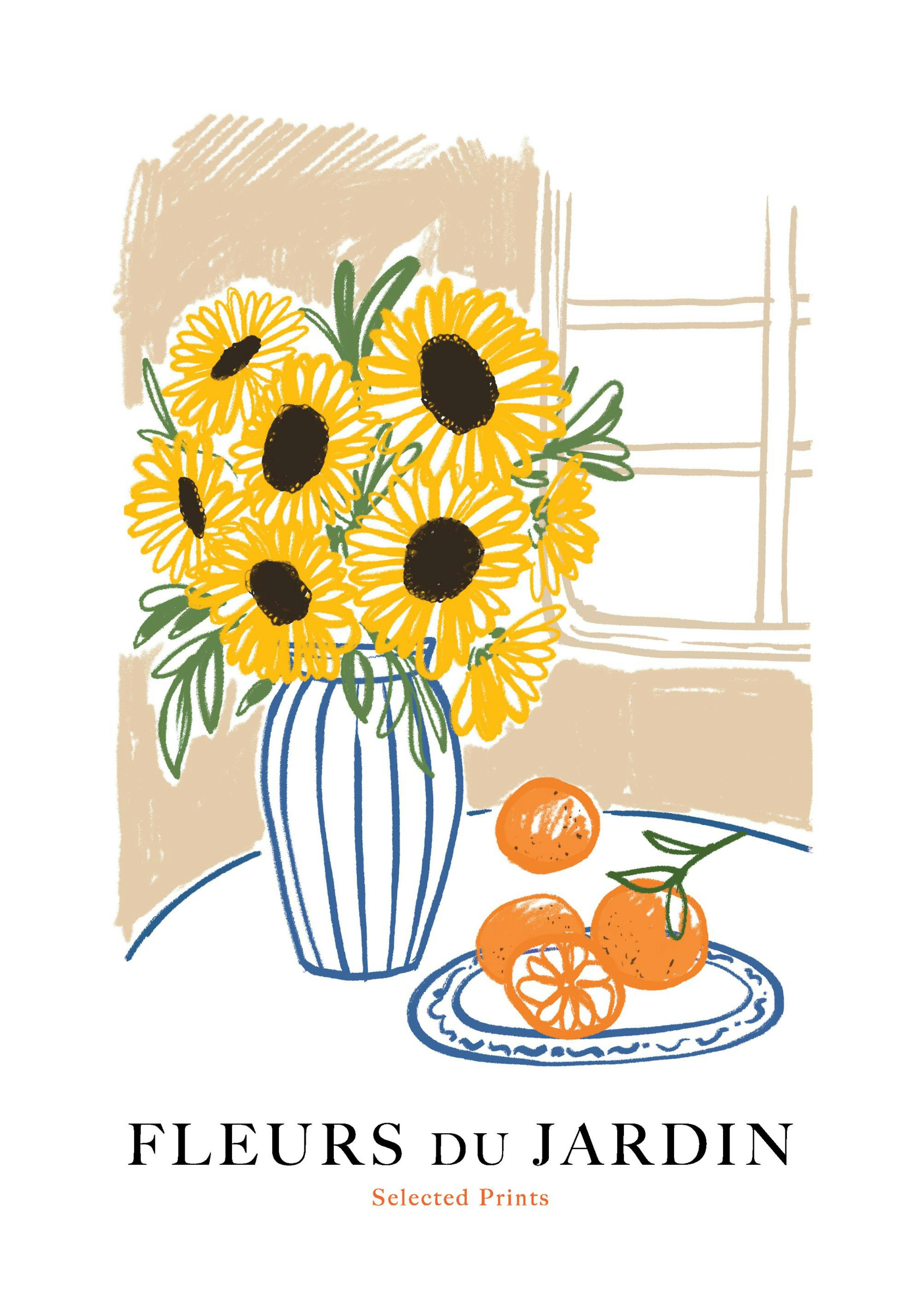 Fleurs du Jardin No1 Poster