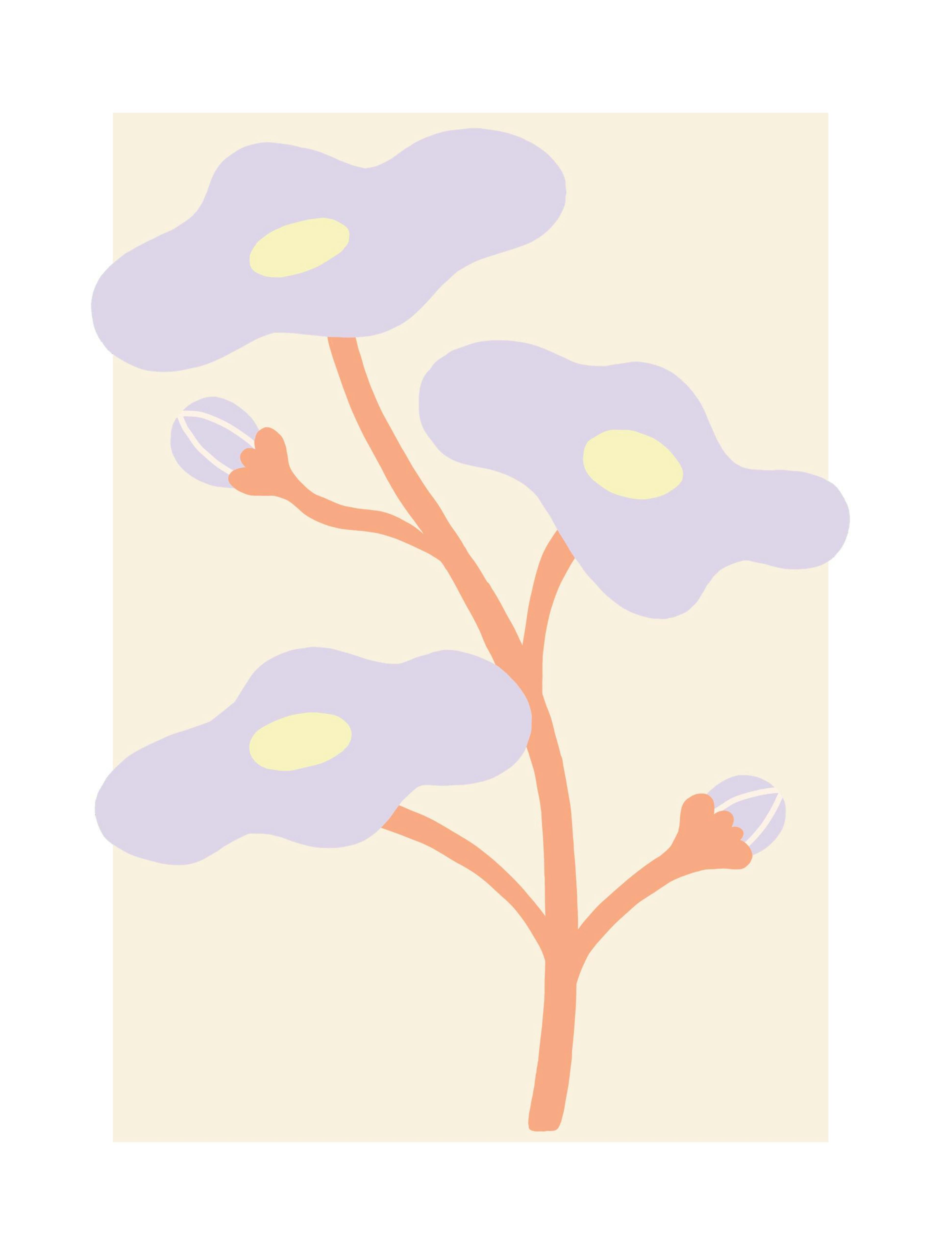 Lilac Flower Print