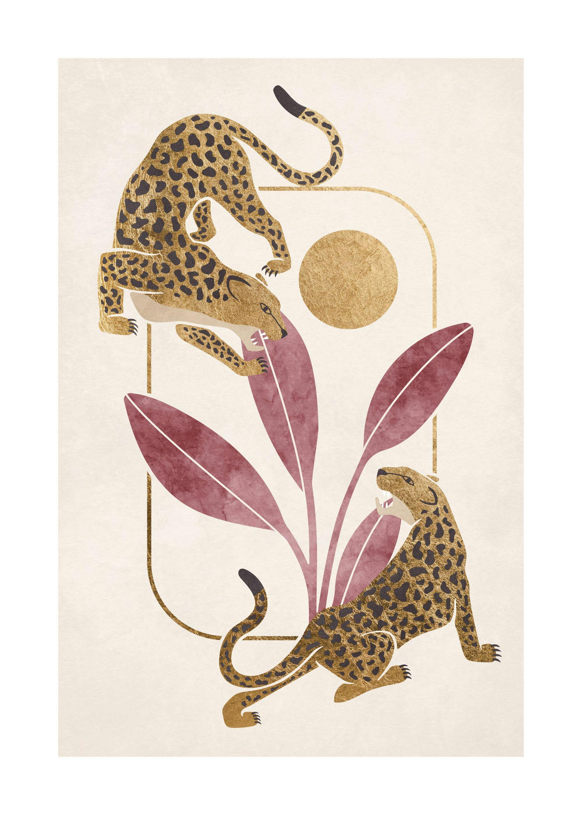 Crouching Leopards Print 0