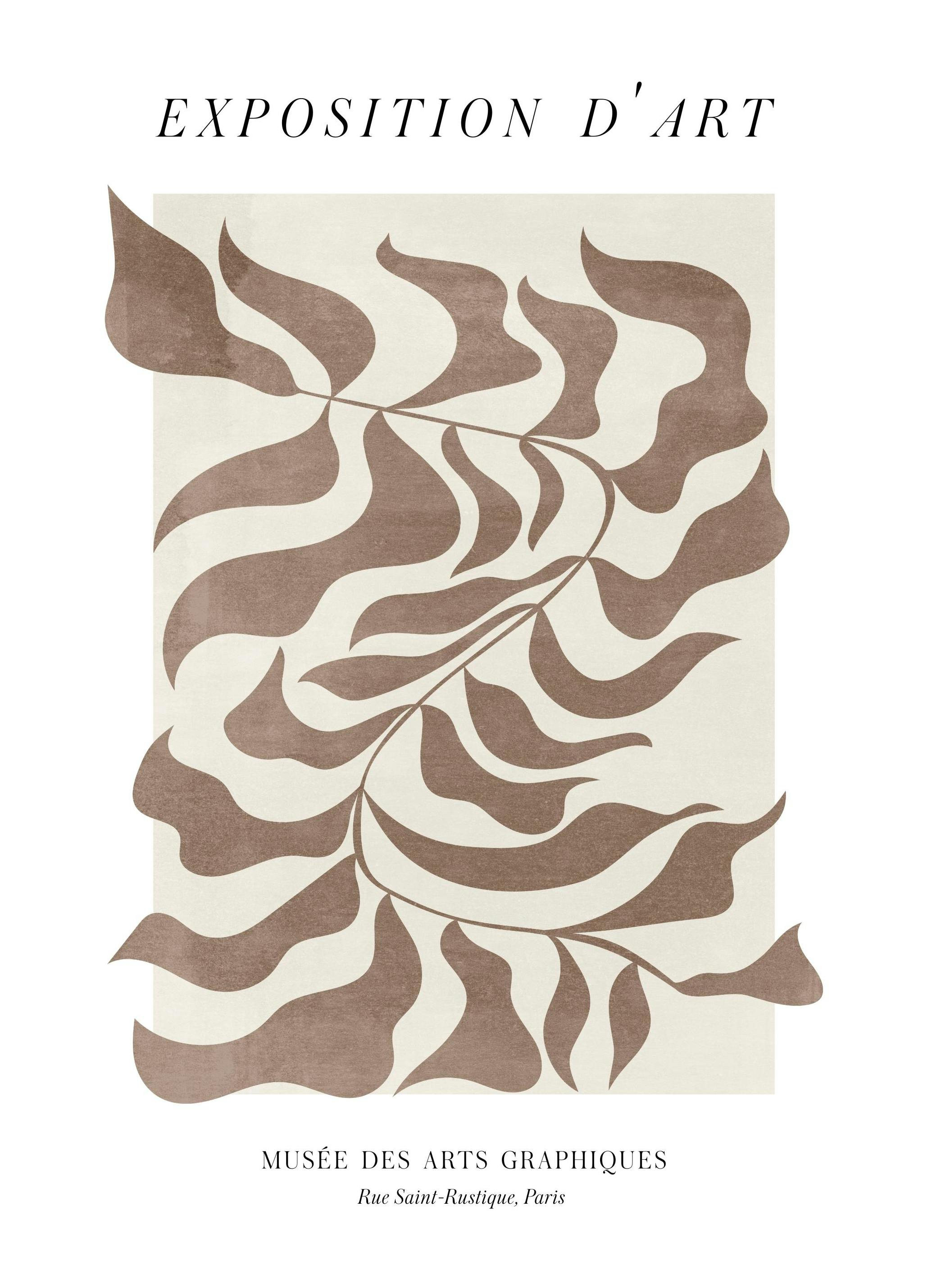 Exposition D'art Graphique No1 Affiche (50x70 cm) - Affiches d'art abstrait