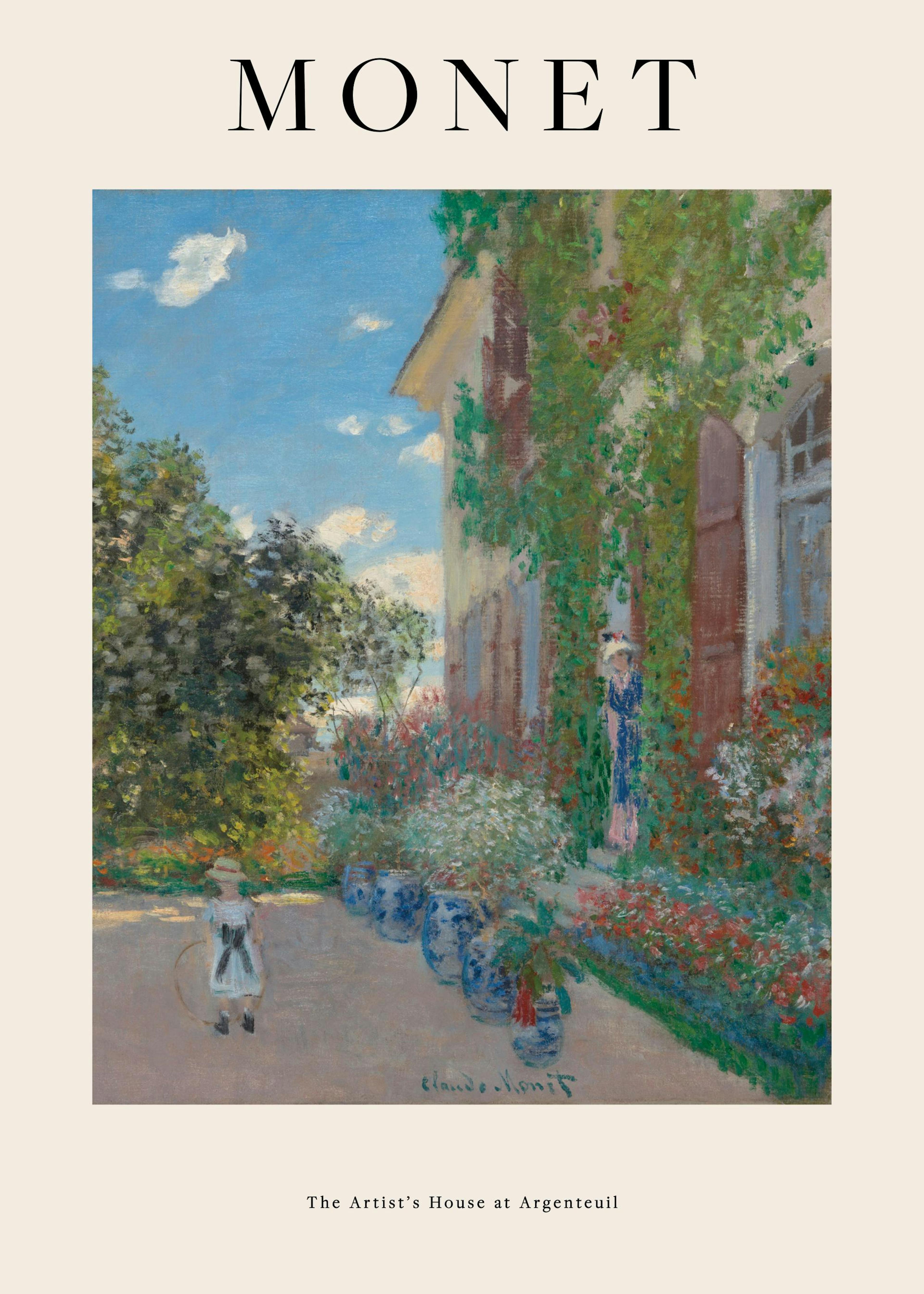 Monet - The Artist’s House at Argenteuil Poster 0