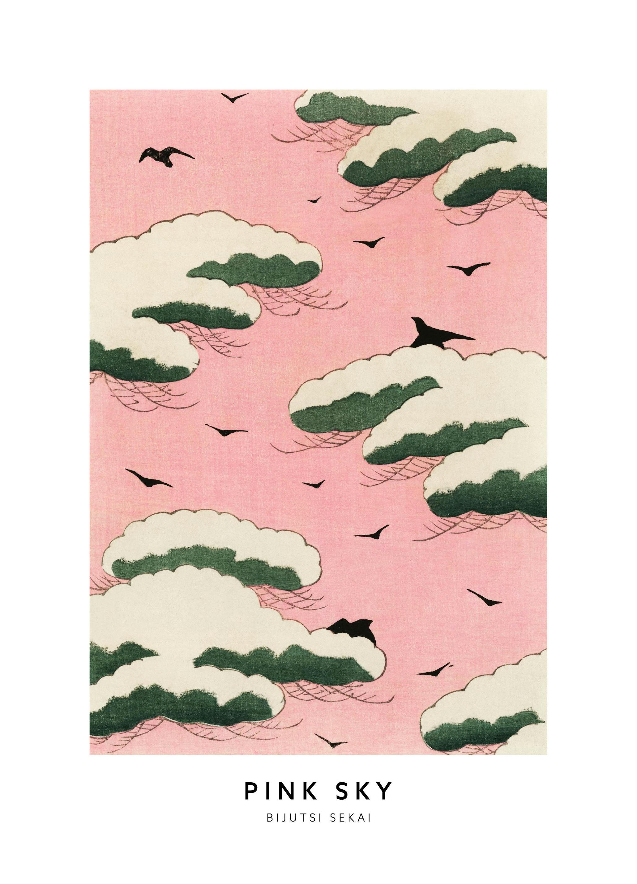 Watanabe Seitei - Pink Sky Print (30x40 cm)