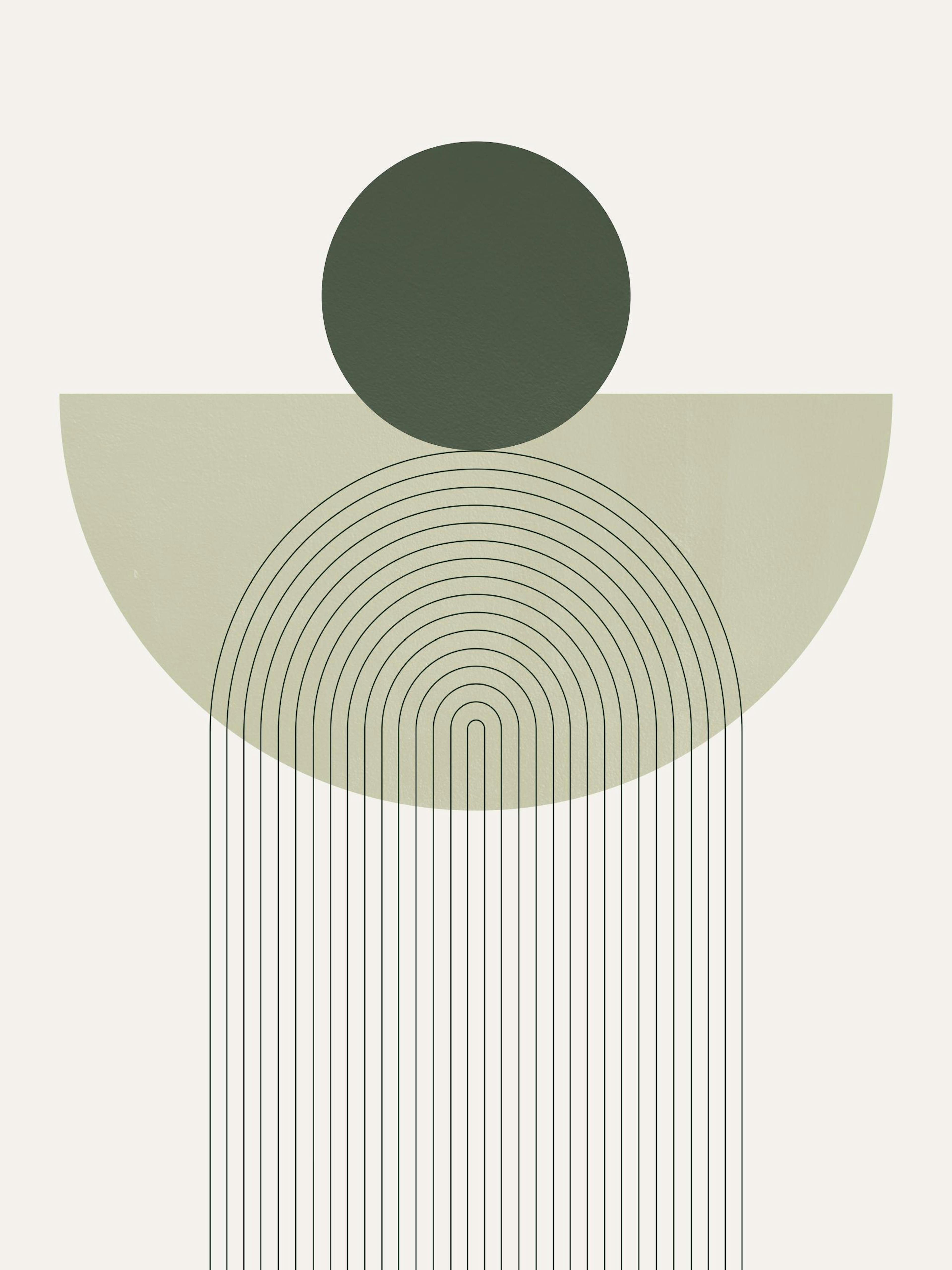Geometry in Green Poster 0
