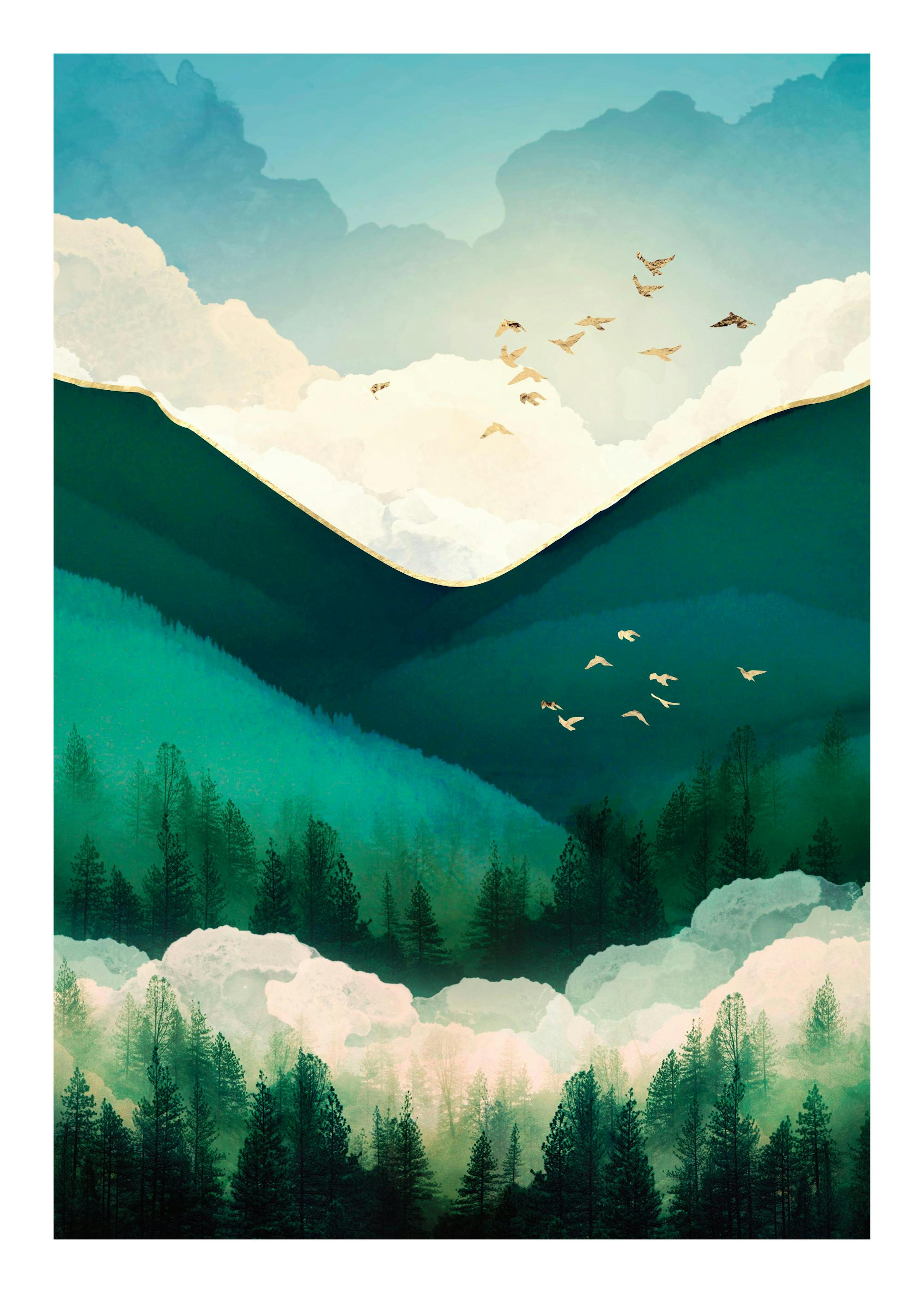 SpaceFrog Designs - Emerald Hills Plagát 0