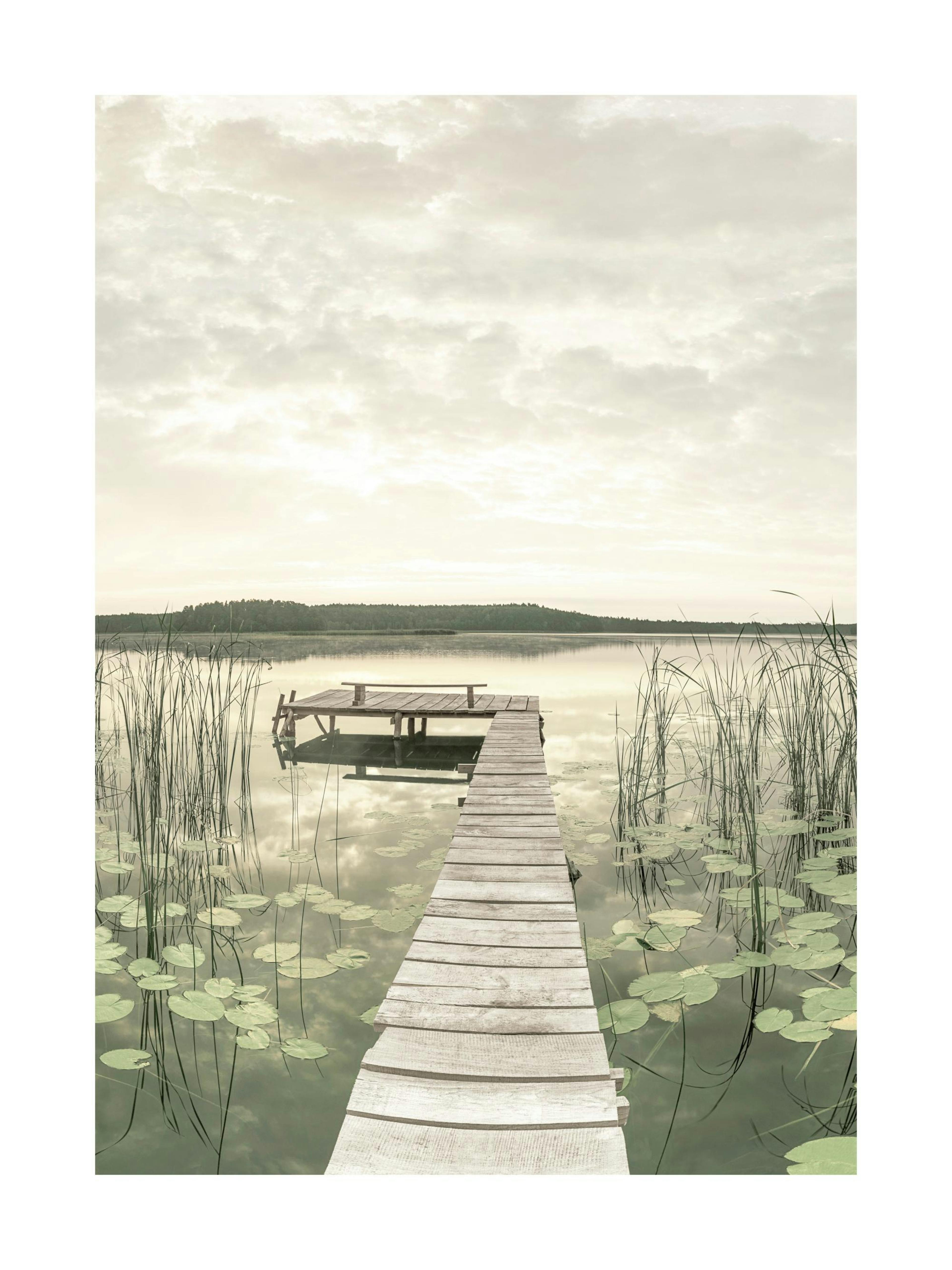 Jetty on Lake Poster