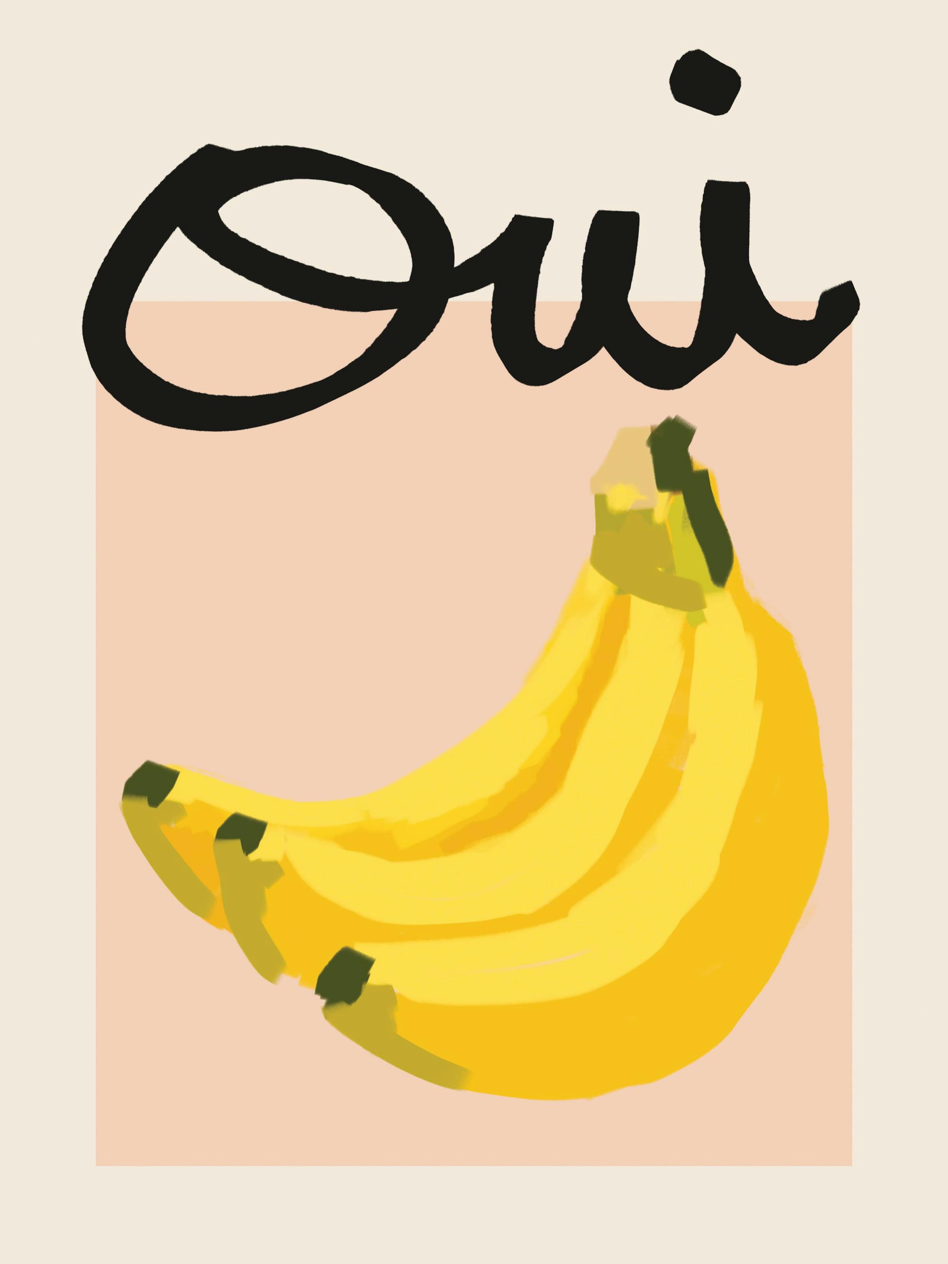 Oui Banana Poster