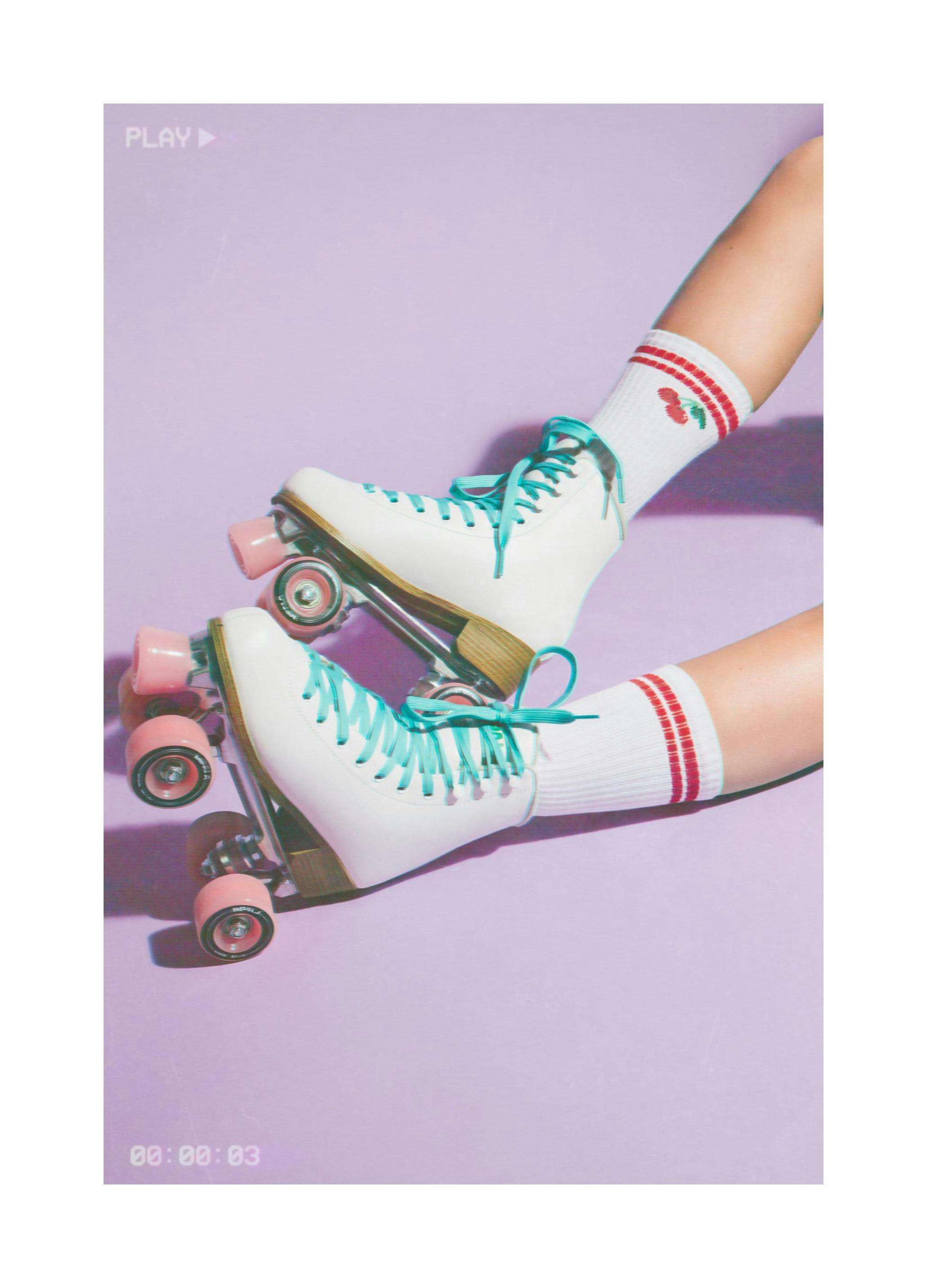 Roller Skate Record Poster (30x40 cm)