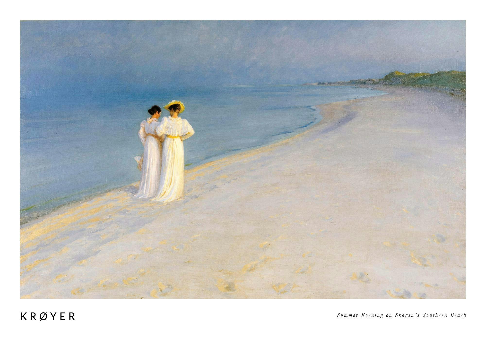 Krøyer - Summer Evening on Skagen's Southern Beach Poster 0