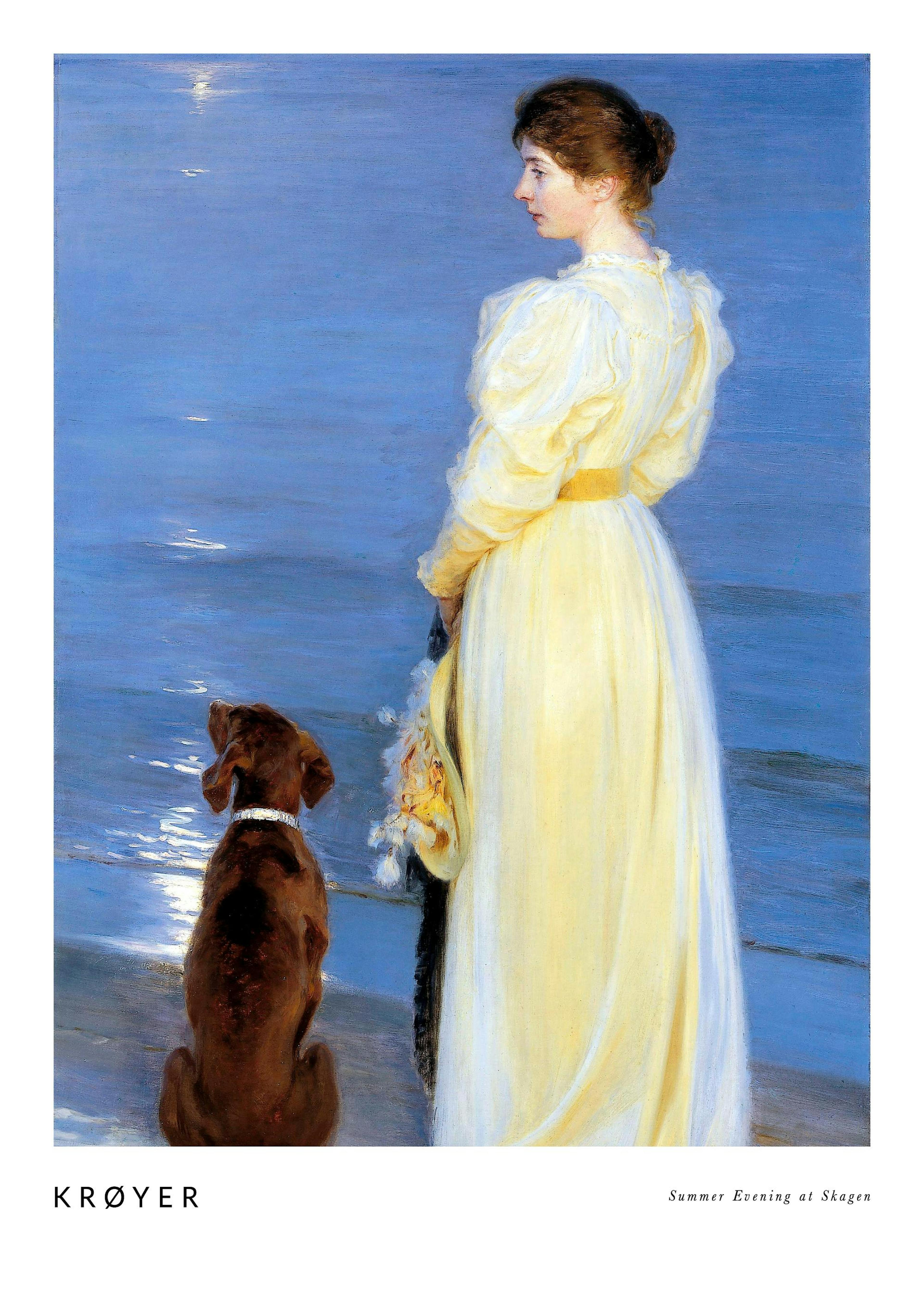 Krøyer - Summer Evening at Skagen 포스터 0