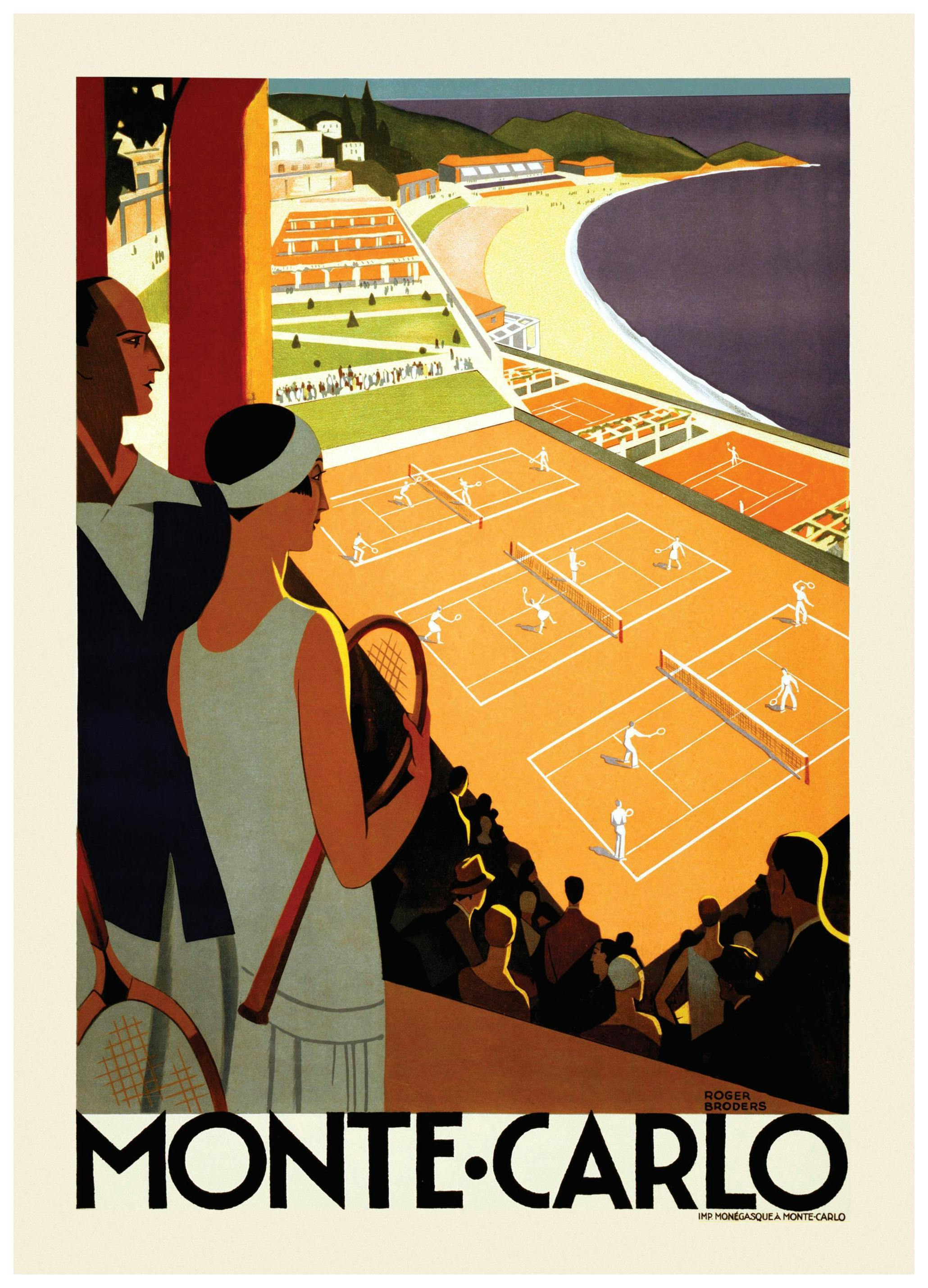 Monte Carlo Travel Affiche (30x40 cm)  Affiches vintage