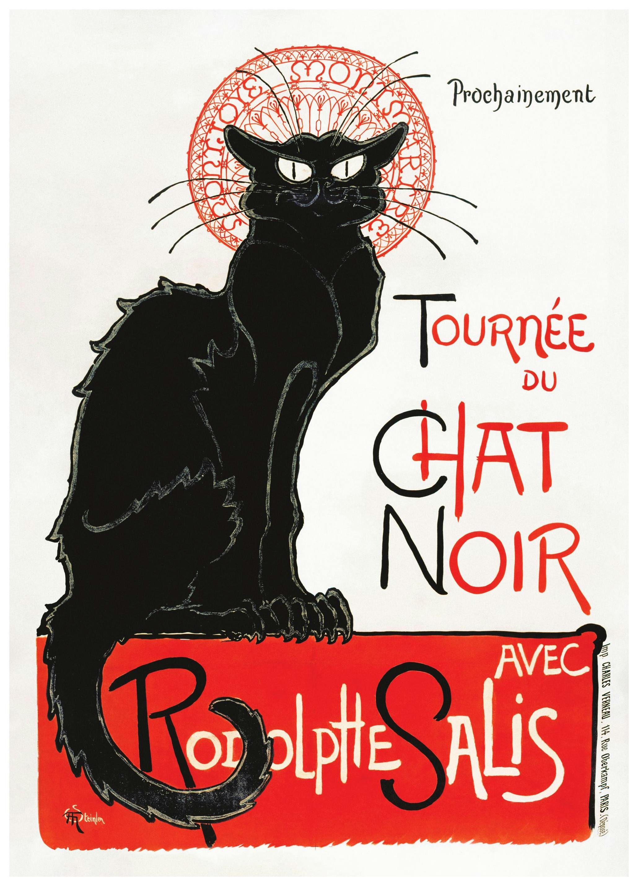 Prints - Chat Noir Print (30x40 cm) - Vintage posters