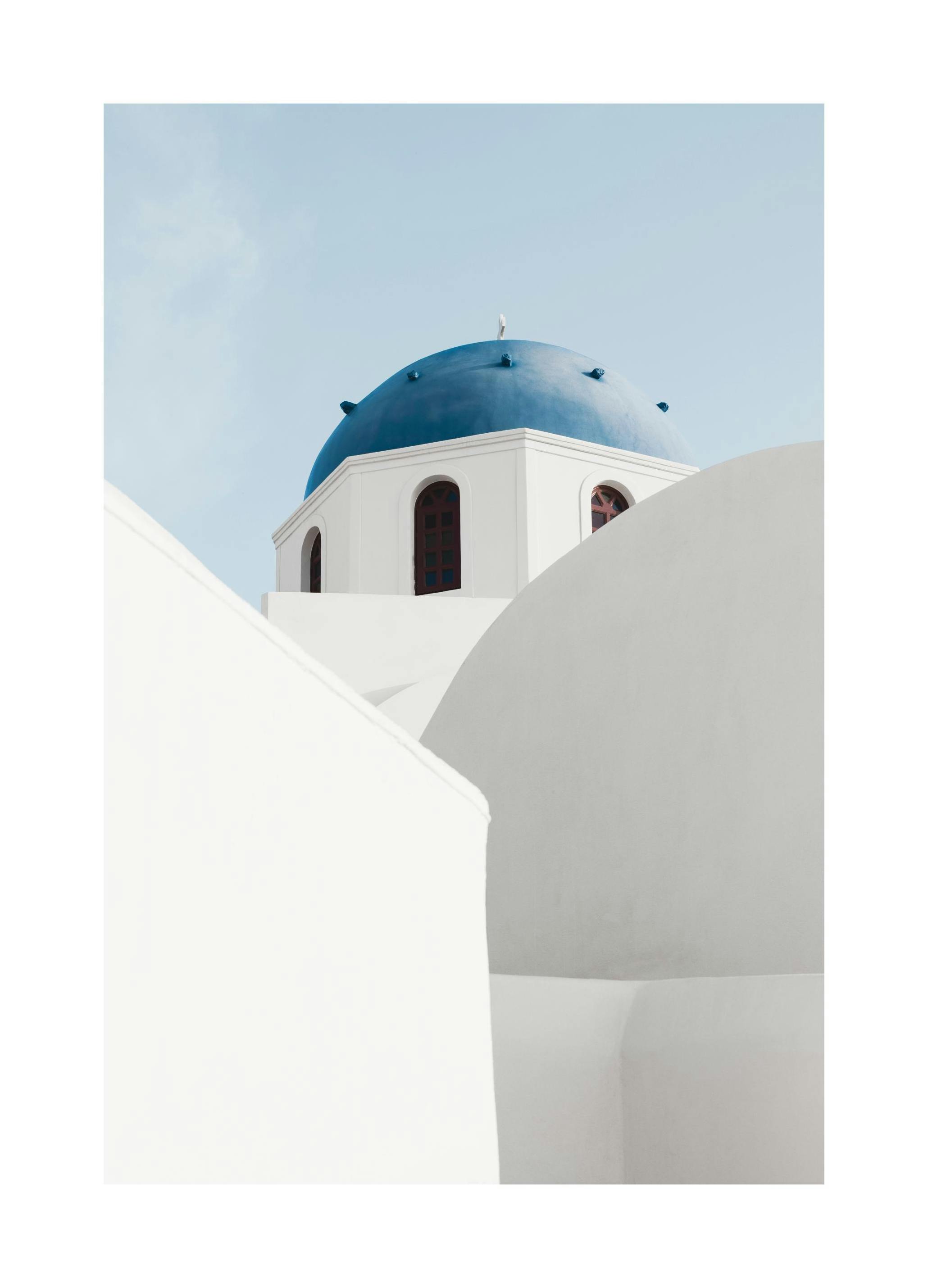 Prints - Santorini Church Print (30x40 cm) - Architecture posters