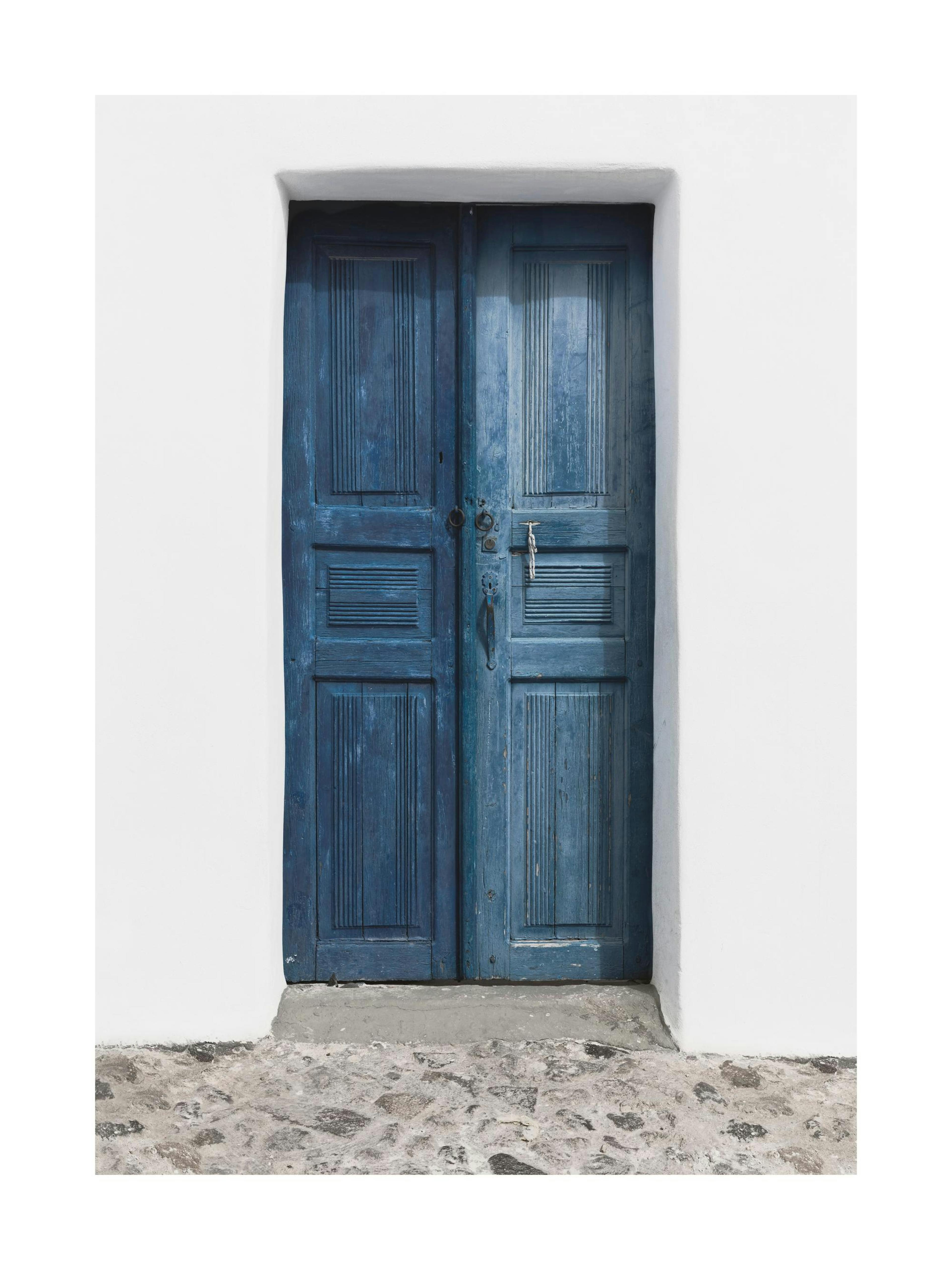 Oia Blue Door 포스터