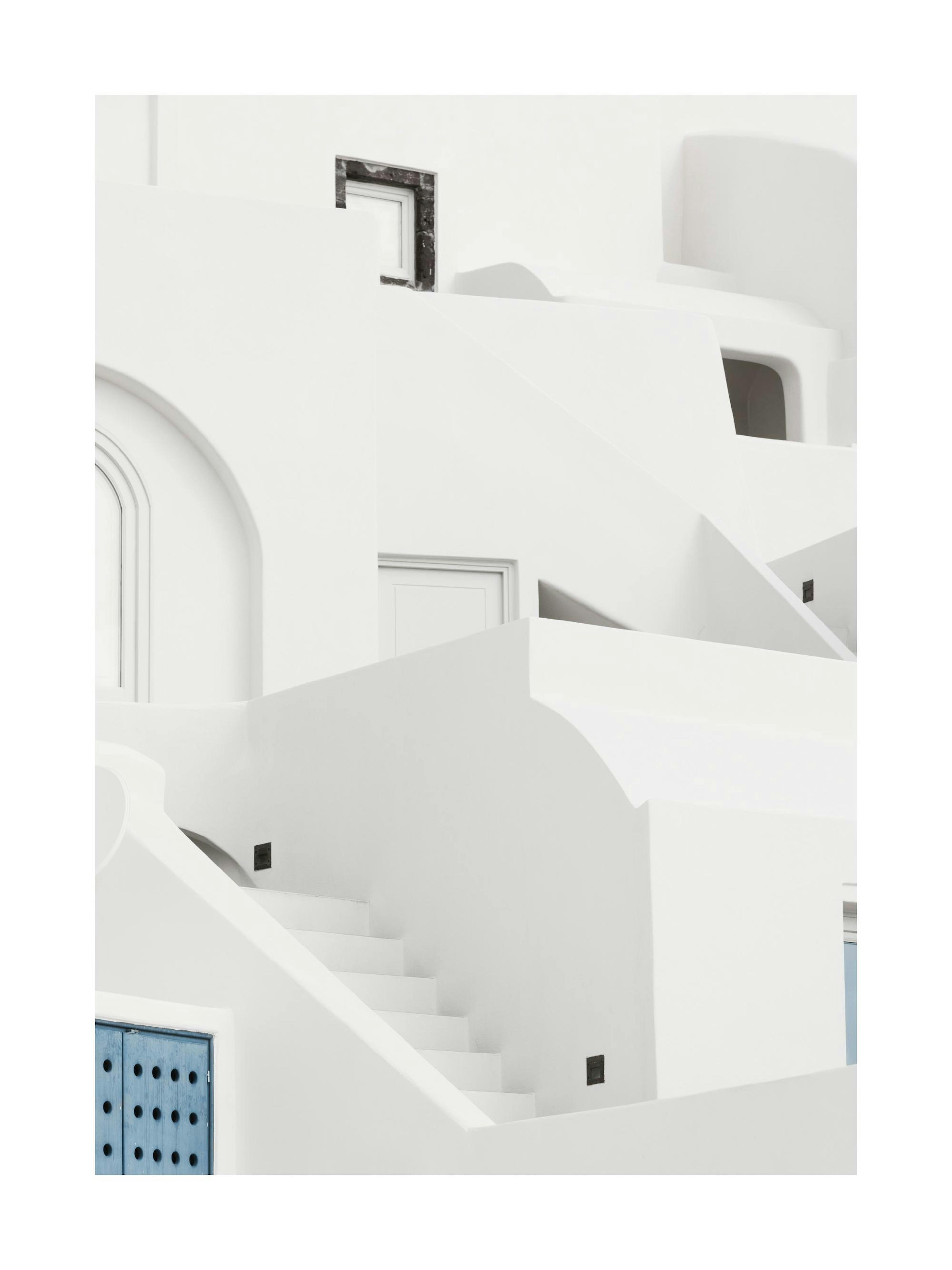 Whitewashed Houses Print