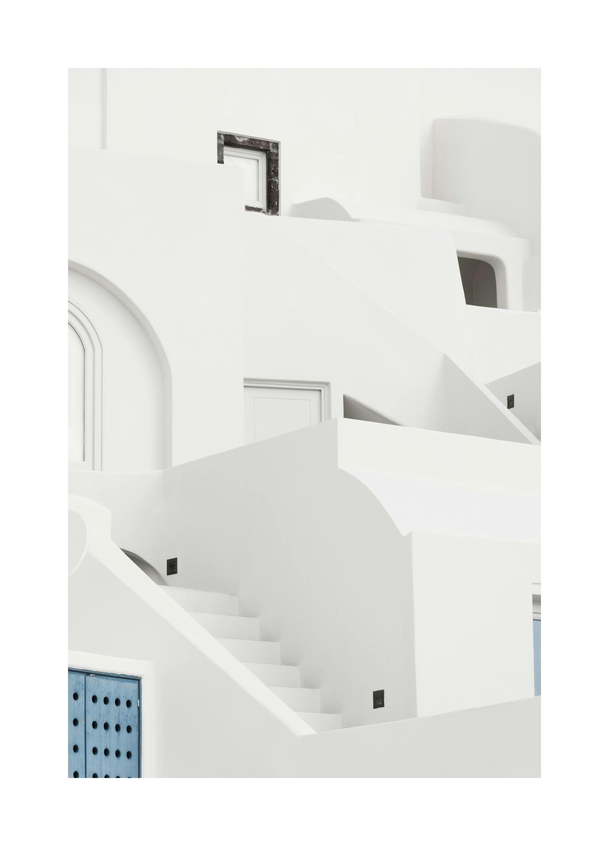 Prints - Whitewashed Houses Print (50x70 cm) - Architecture posters