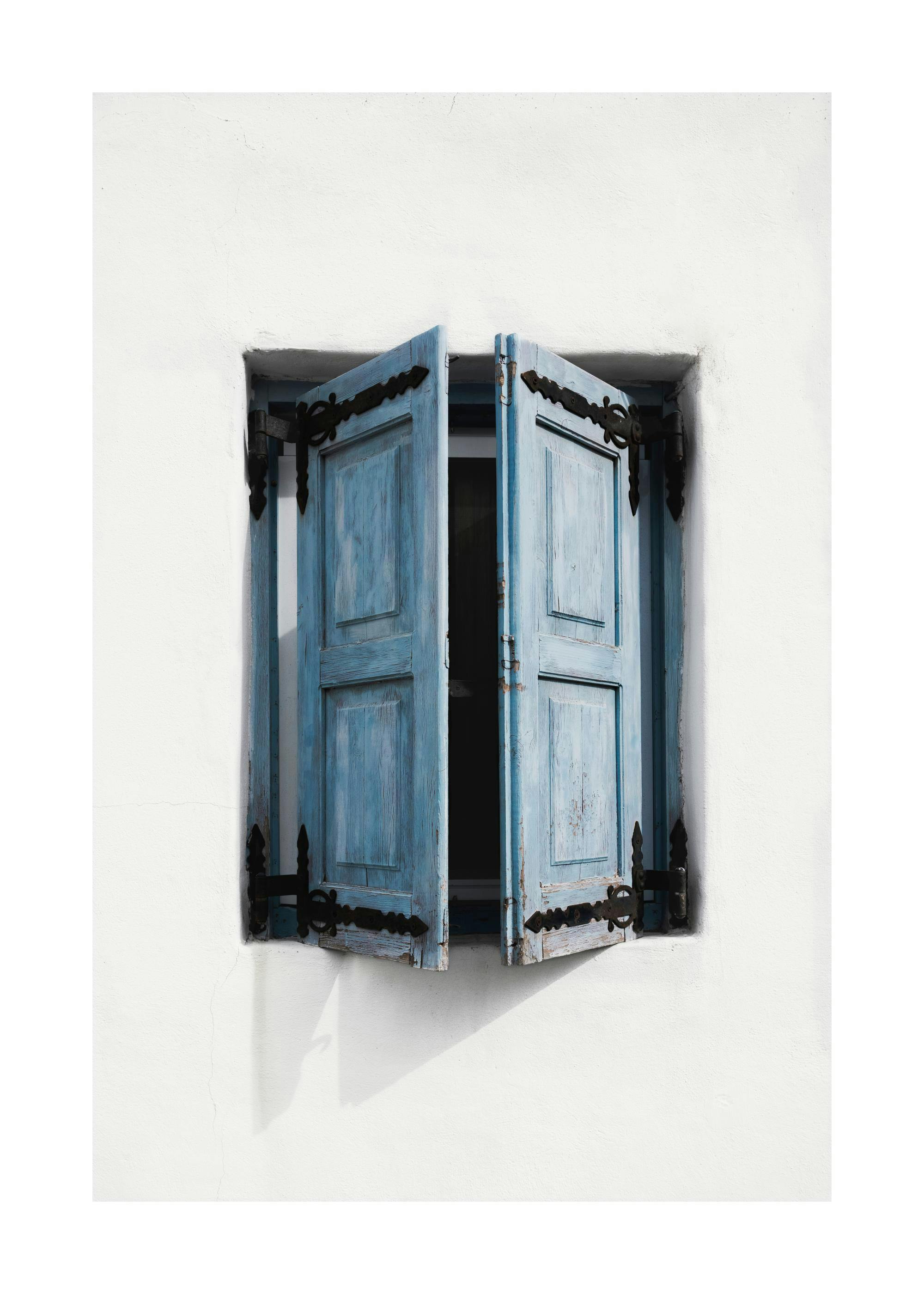 Milos Blue Window Poster 0