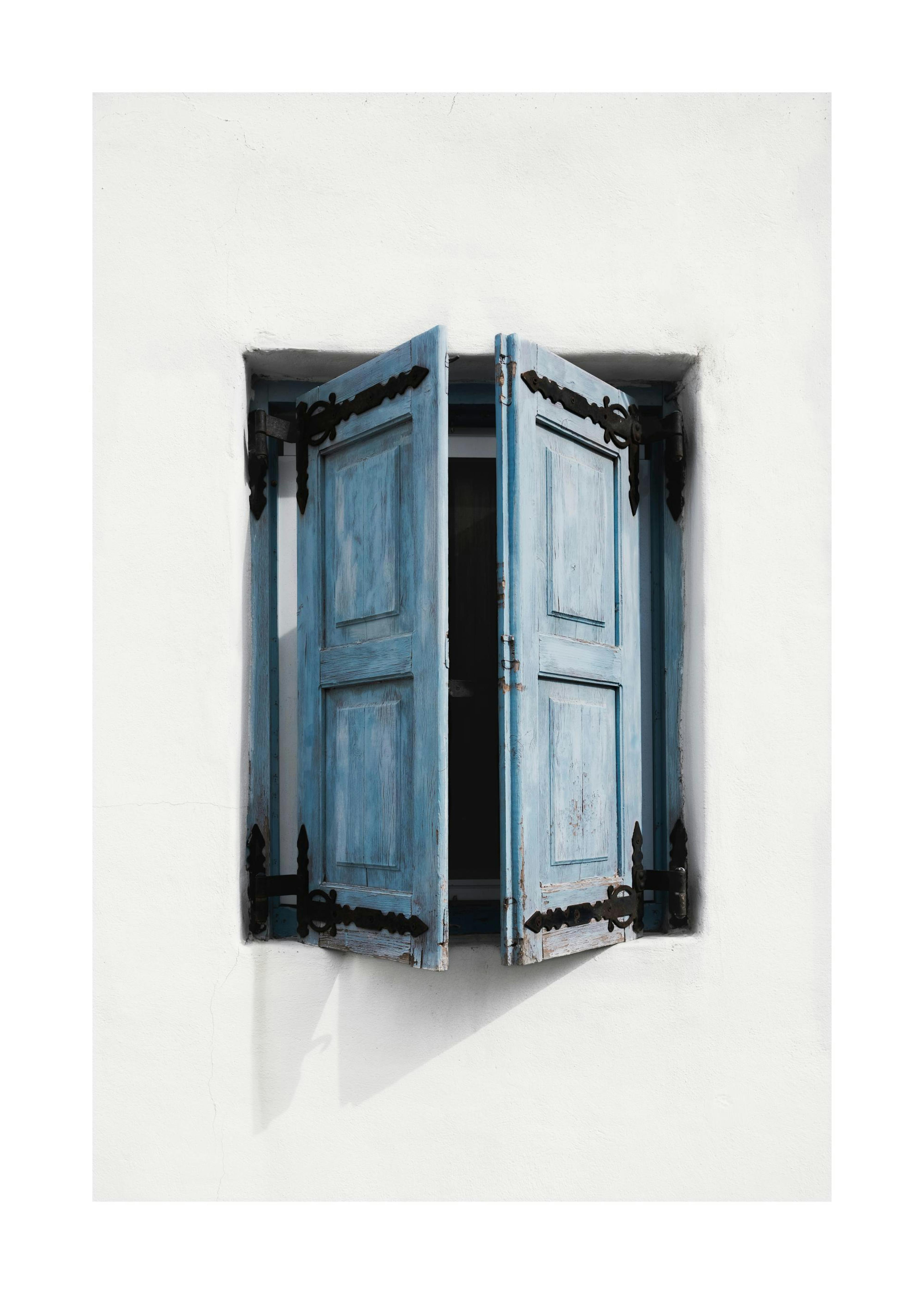 Milos Blue Window Poster 0