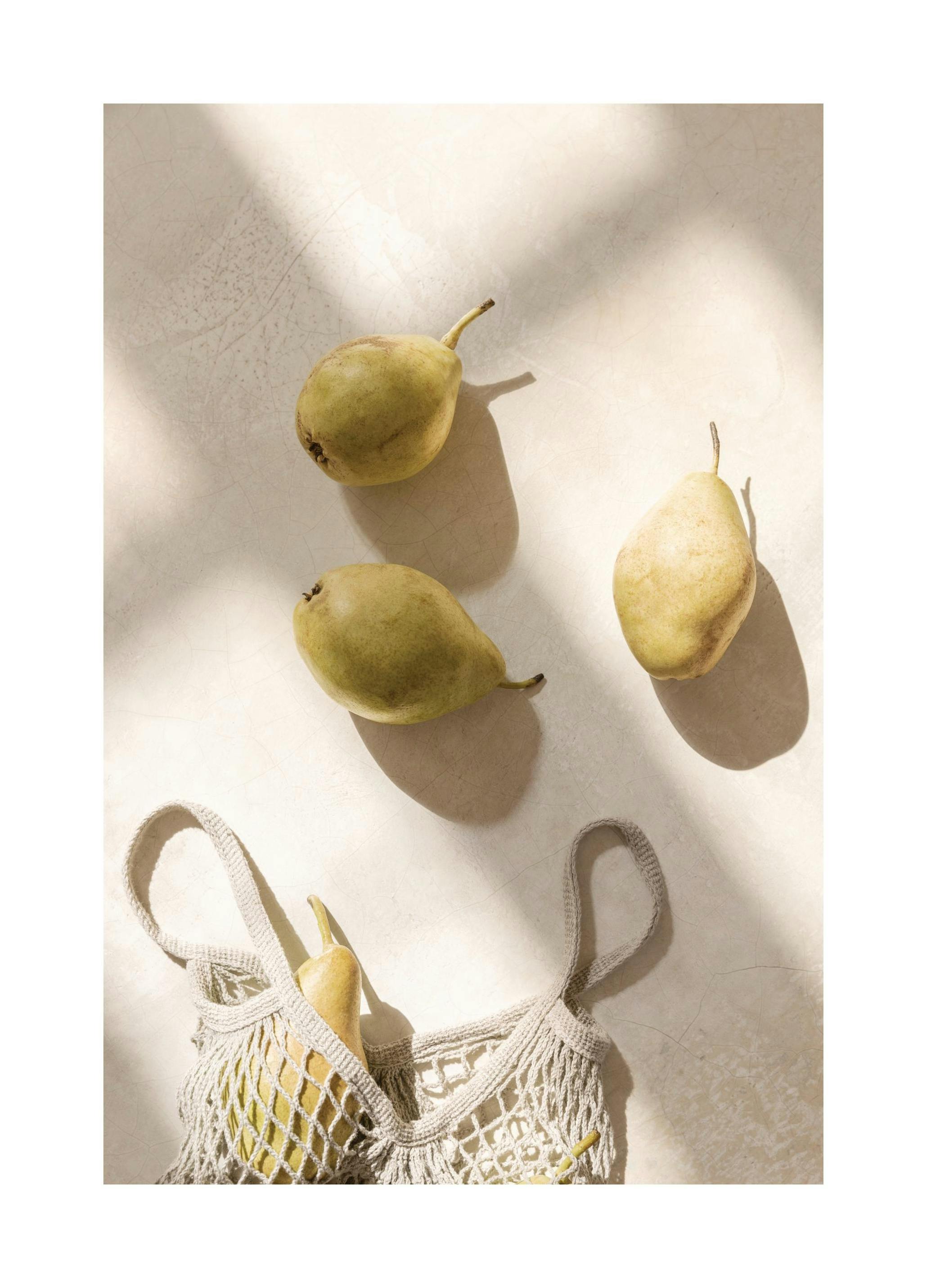 Pears in Sunlight Poster (30x40 cm) - Eten