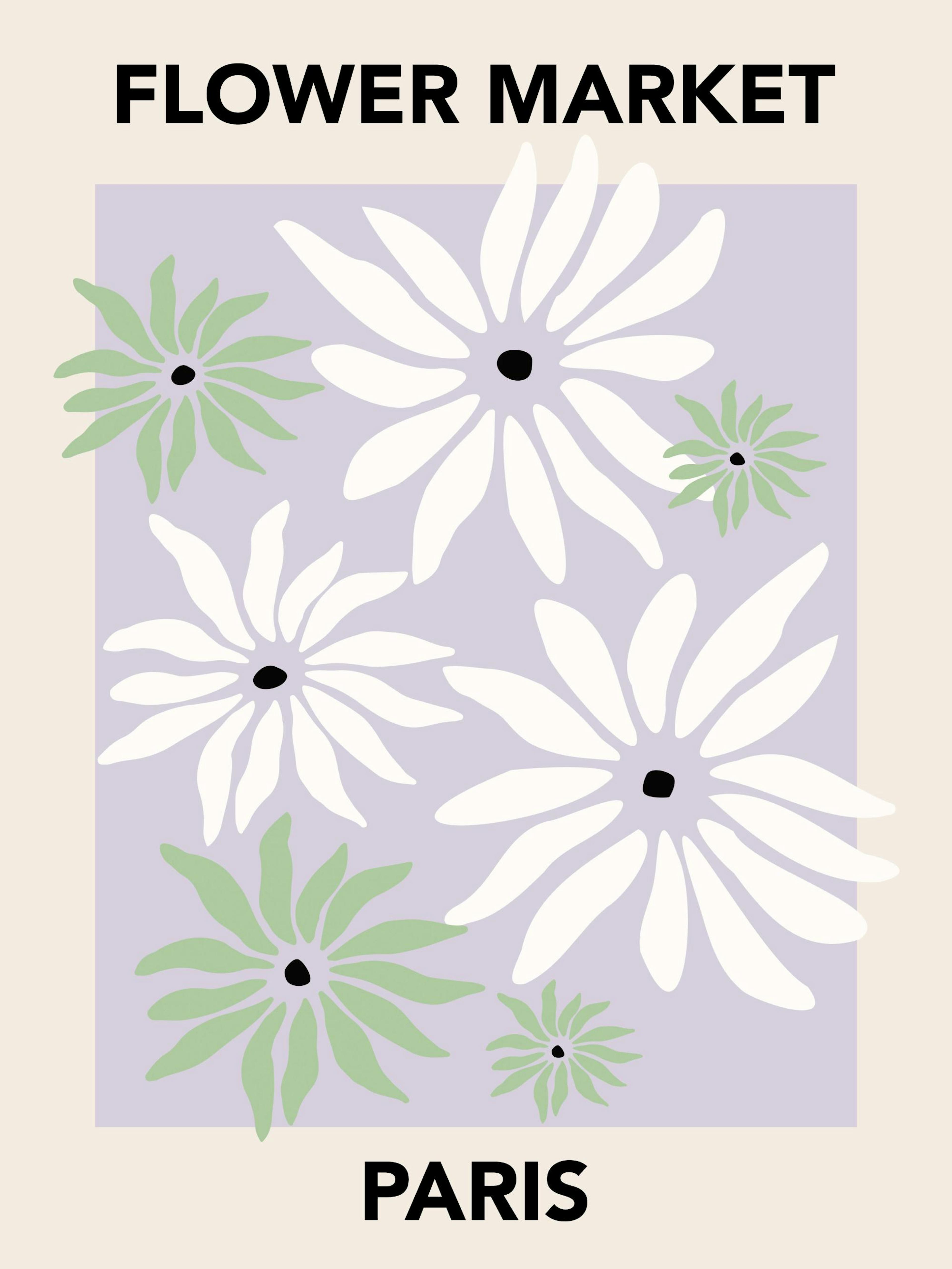 Paris Flower Market Poster 0
