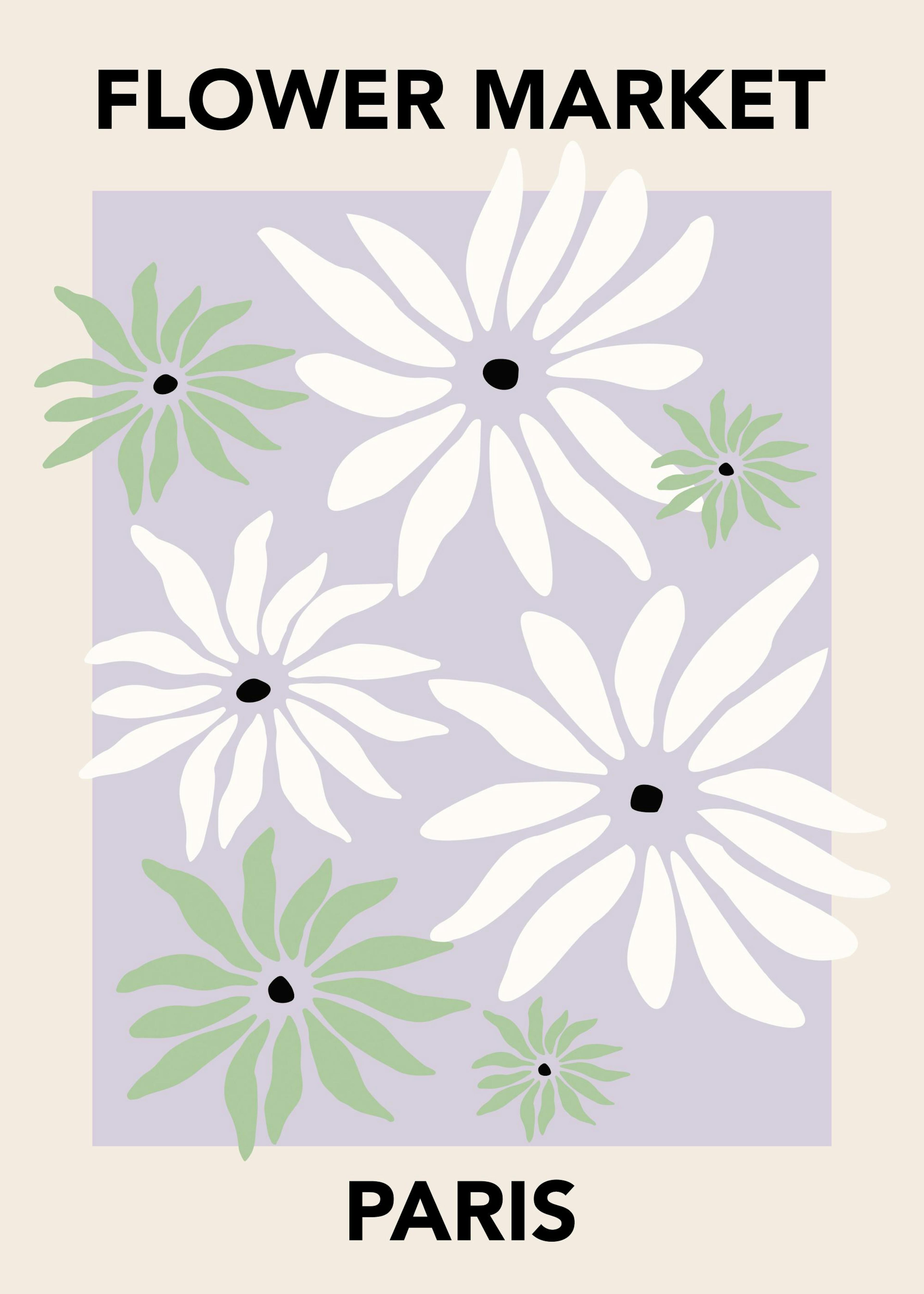 Paris Flower Market Poster 0