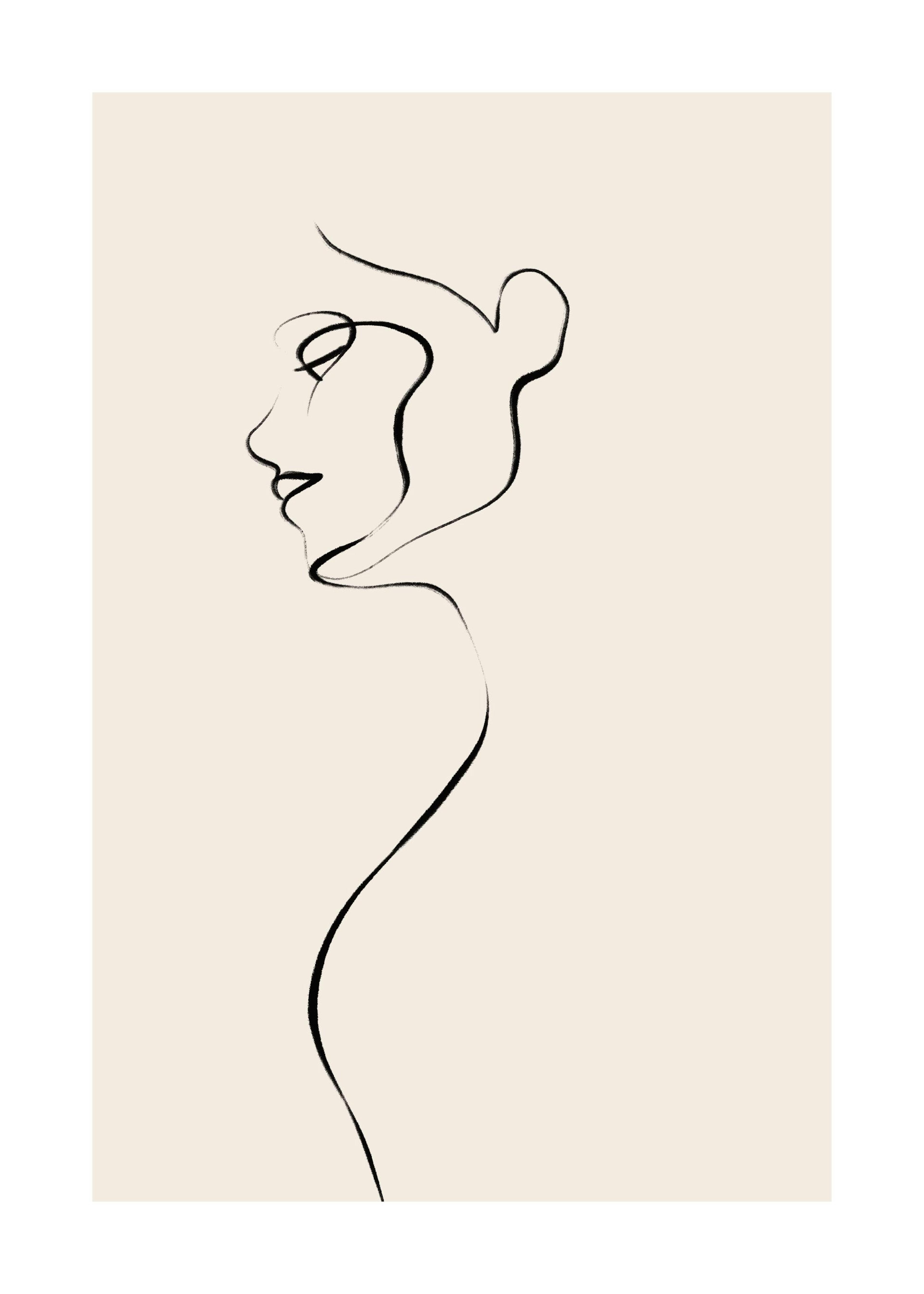 Female in Lines Poster 0
