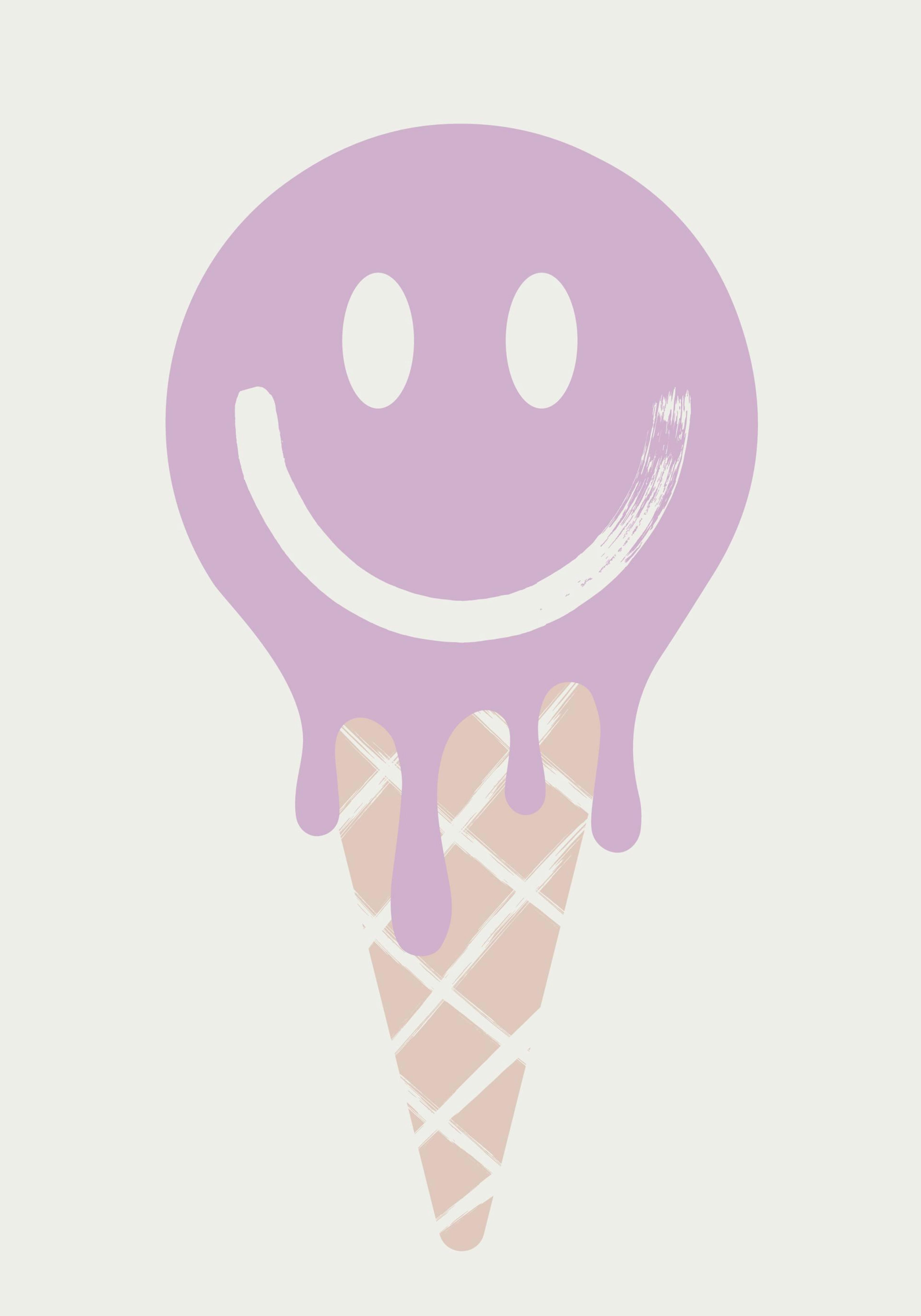 Purple Ice Cream Poster