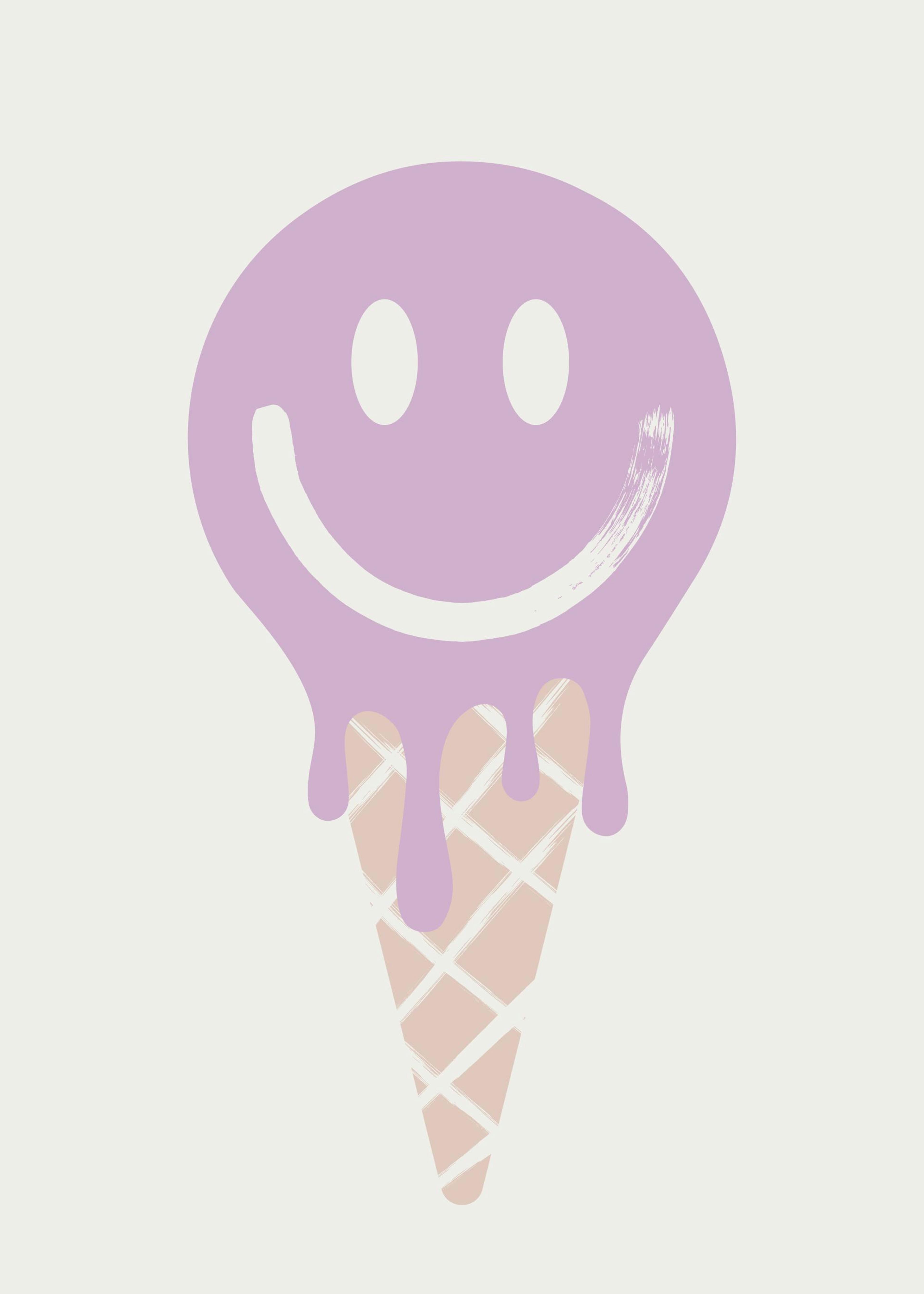 Purple Ice Cream Print 0