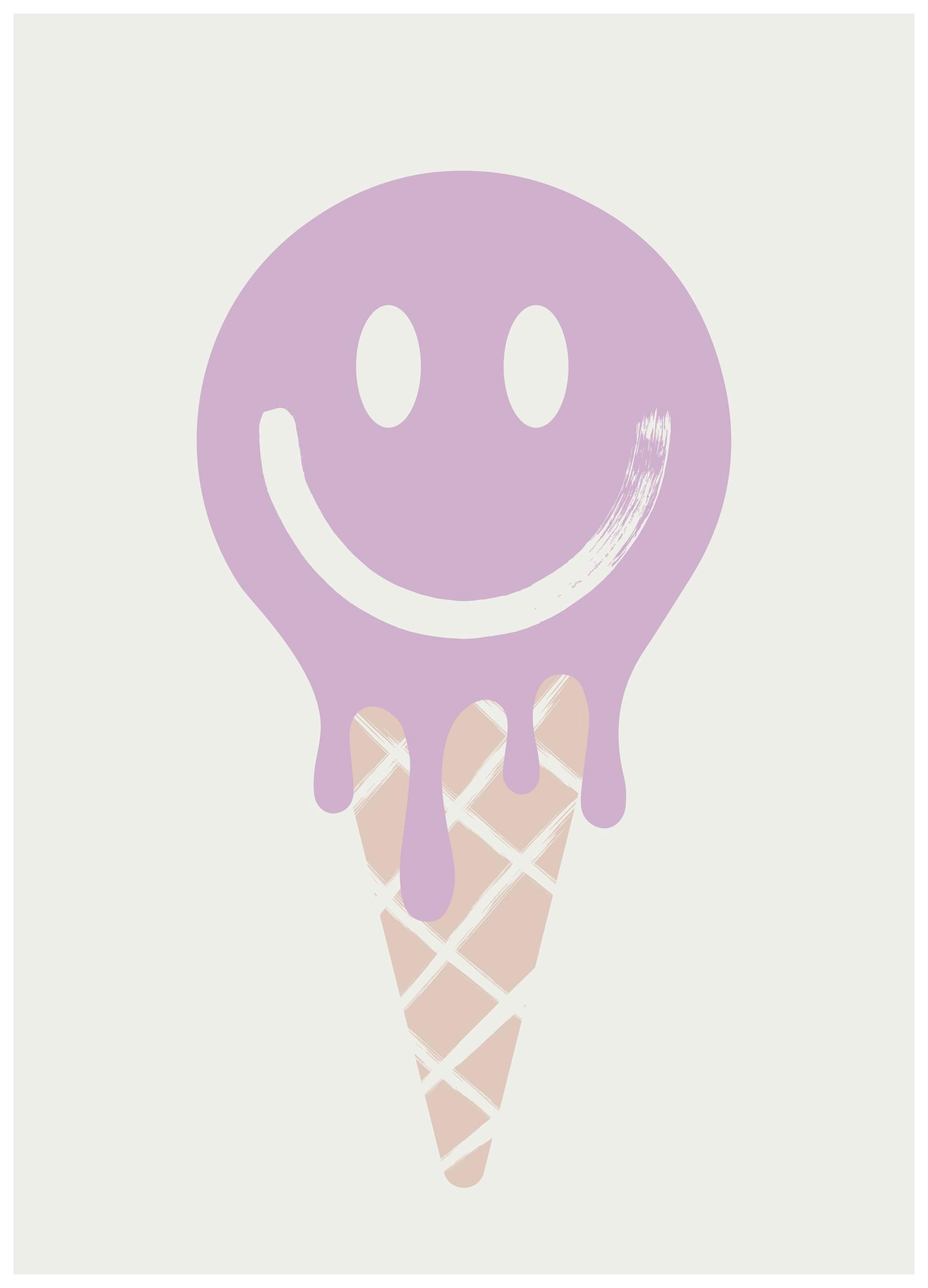 Purple Ice Cream Poster (21x30 cm)-Poster