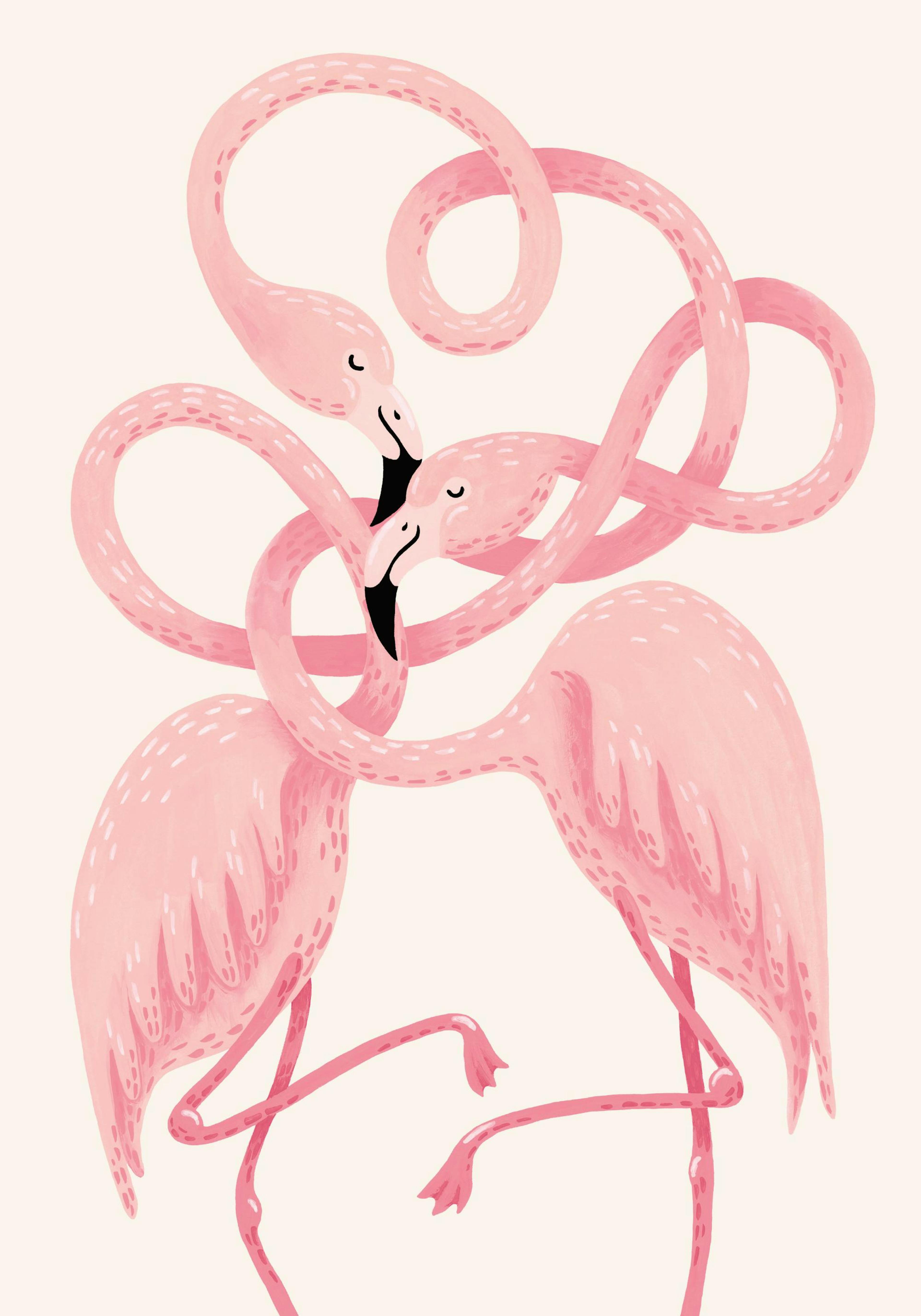 Flamingo Couple Print