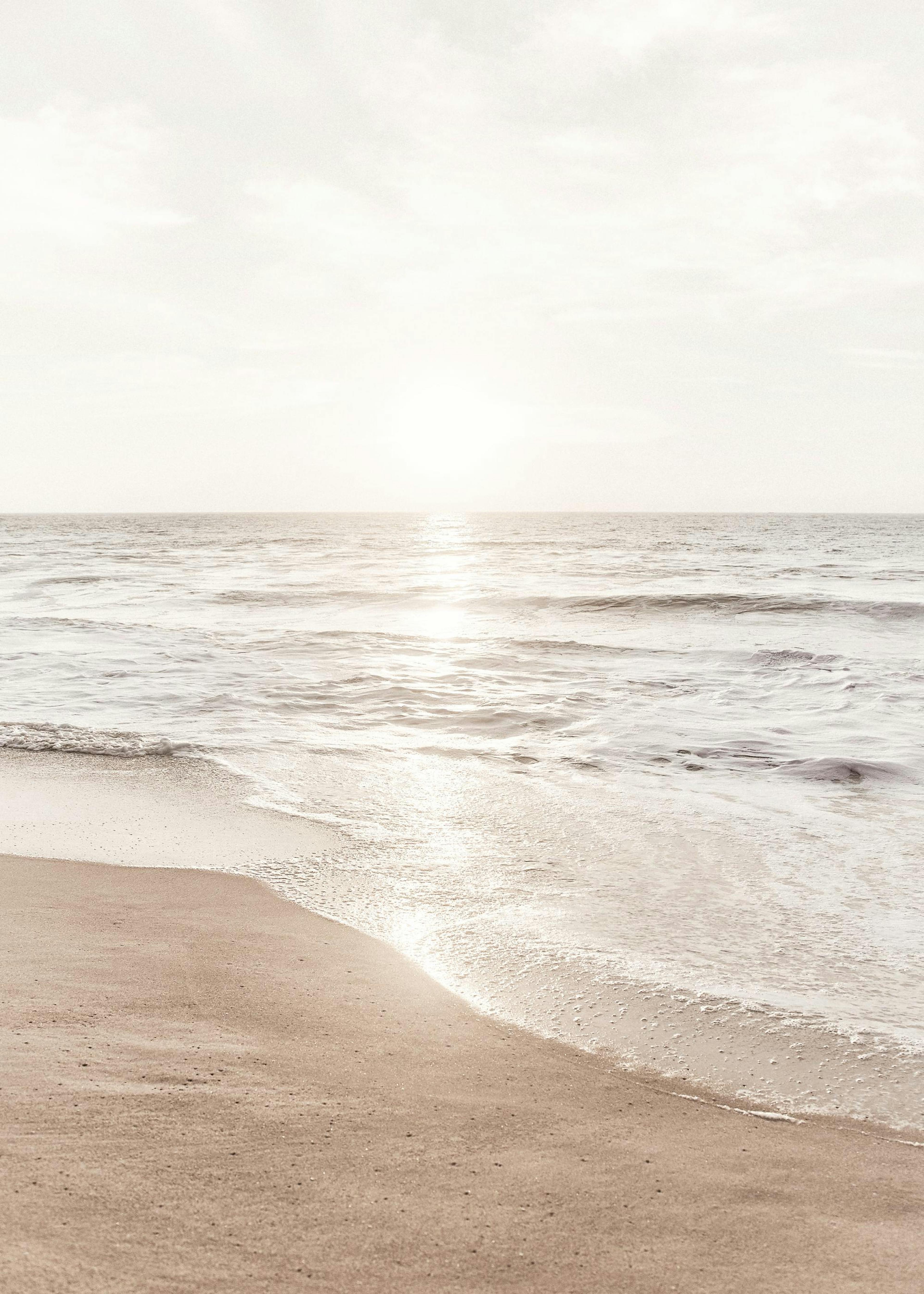 Warm Beach Sunset Poster 0